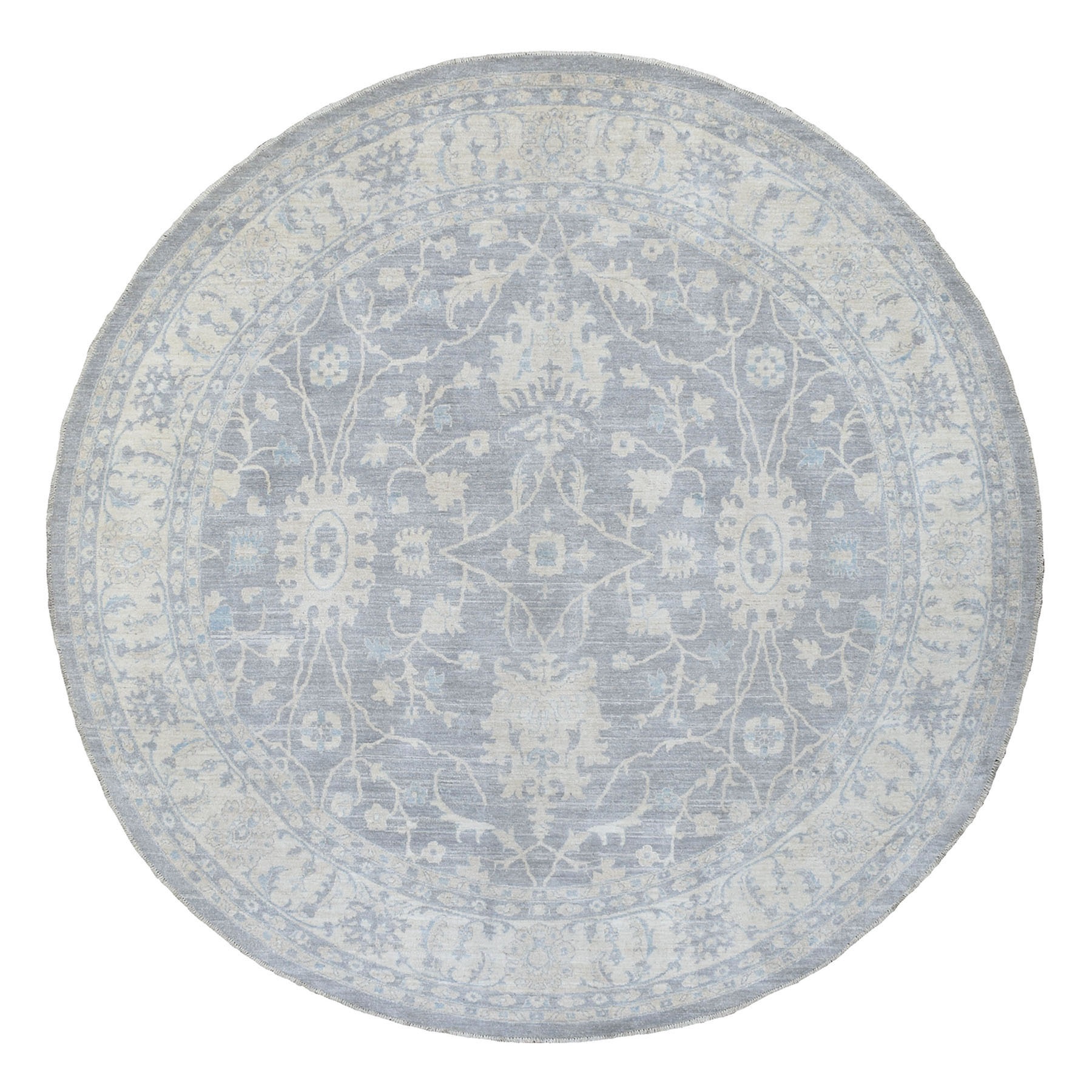 Agra And Turkish Collection Hand Knotted Grey Rug No: 1135764