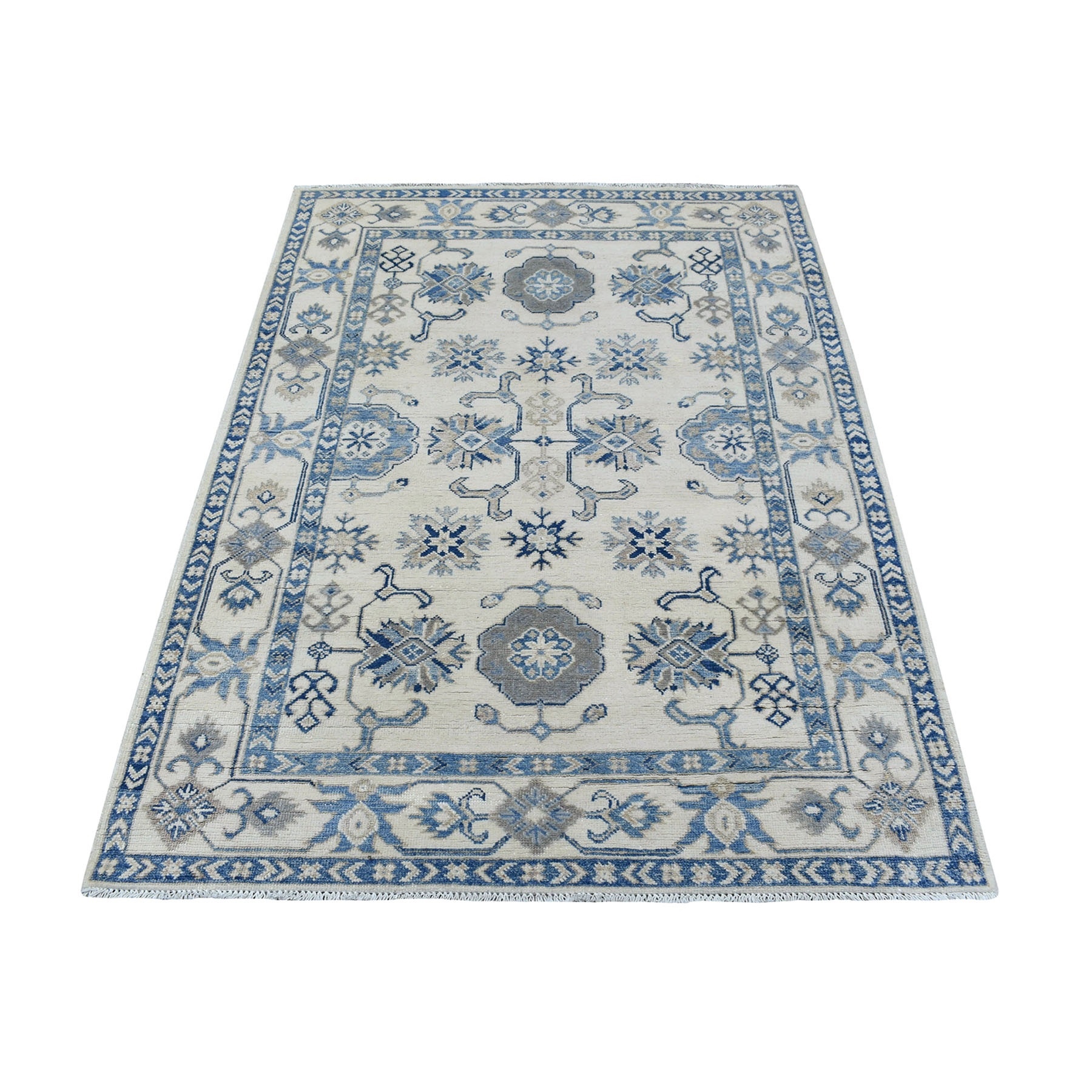 Caucasian Collection Hand Knotted Ivory Rug No: 1135792