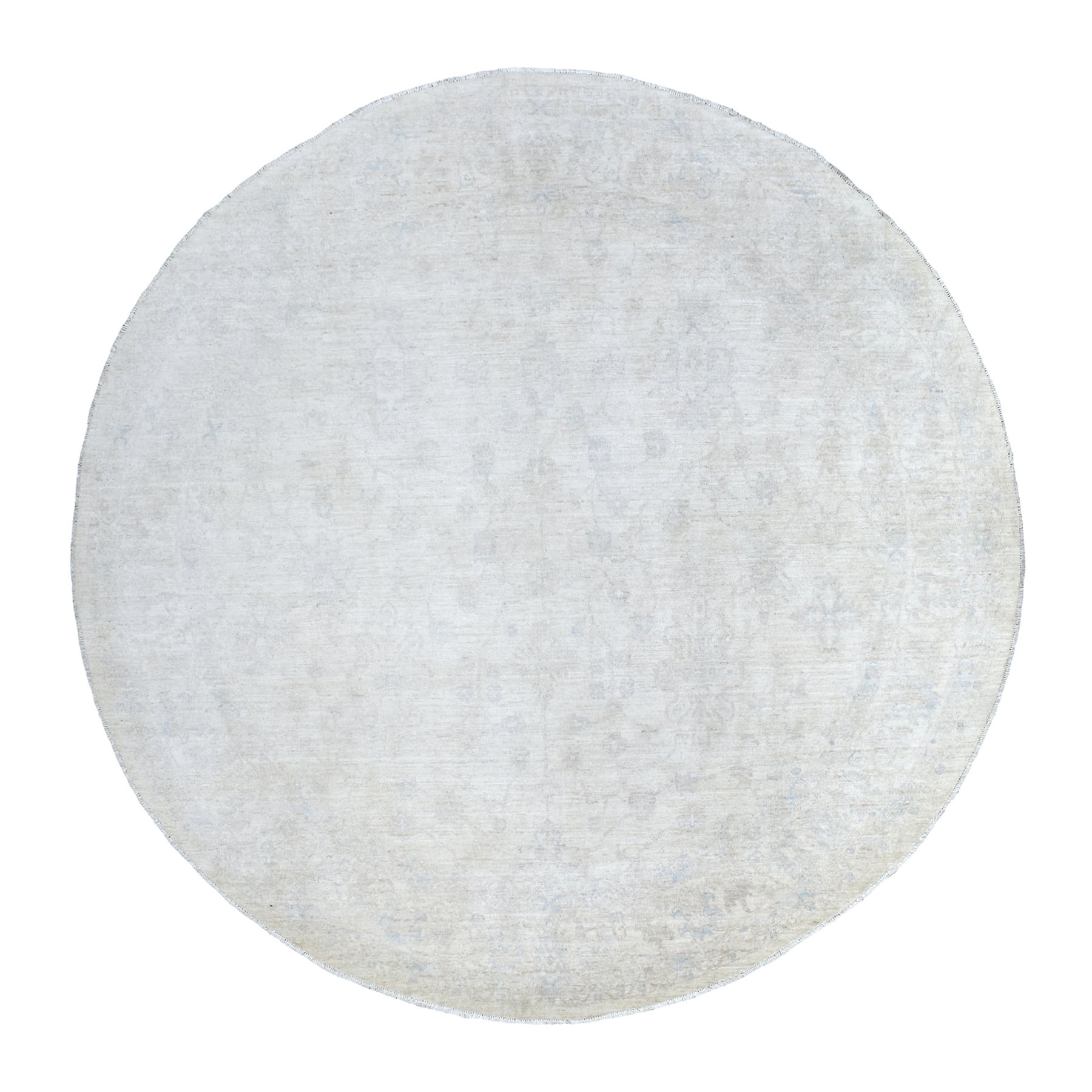 Agra And Turkish Collection Hand Knotted Ivory Rug No: 1135836