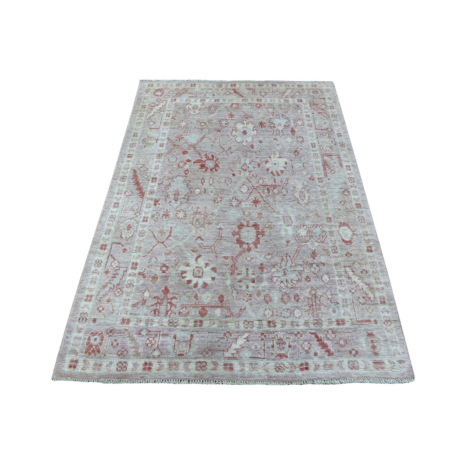 Agra And Turkish Collection Hand Knotted Pink Rug No: 1135844