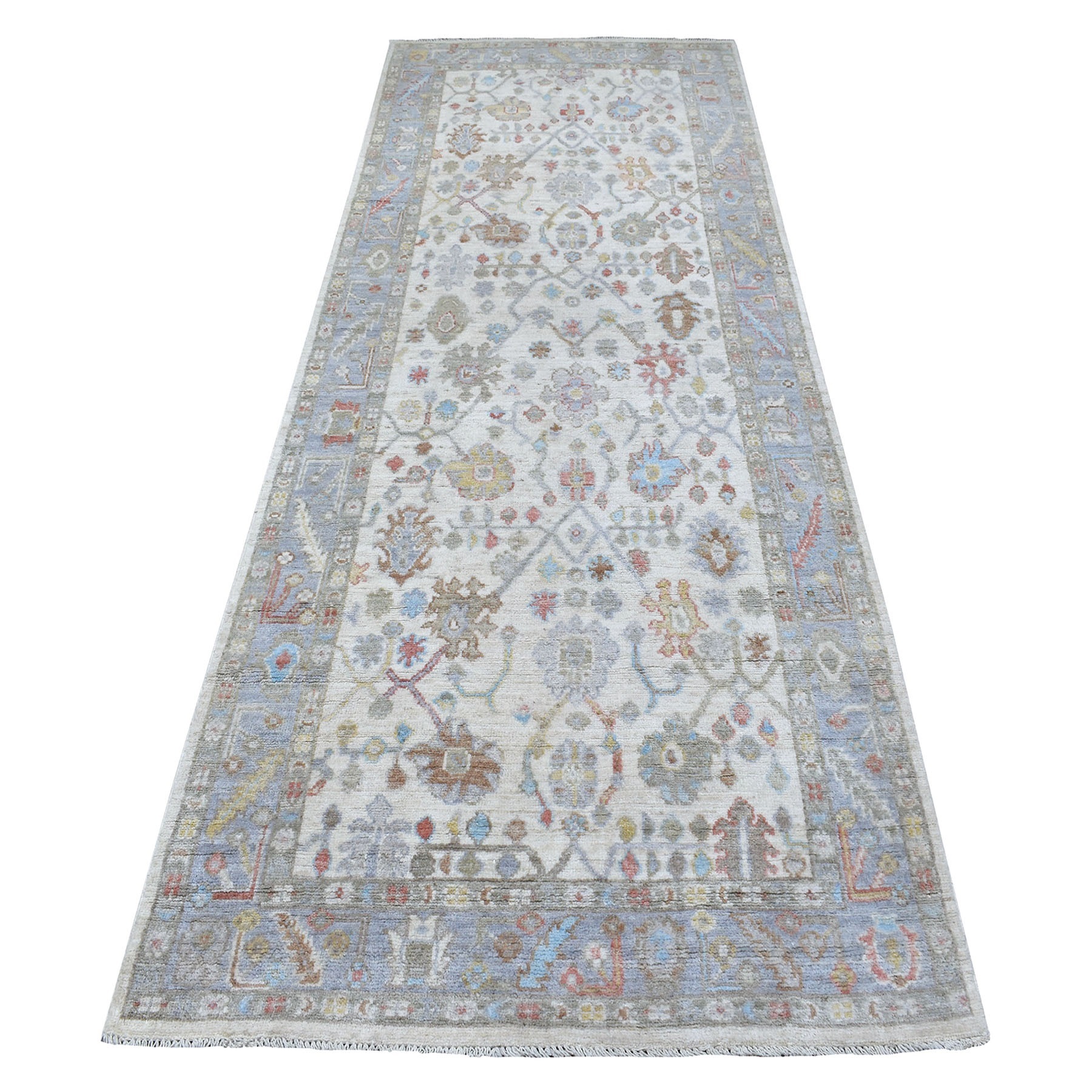 Agra And Turkish Collection Hand Knotted Ivory Rug No: 1135848