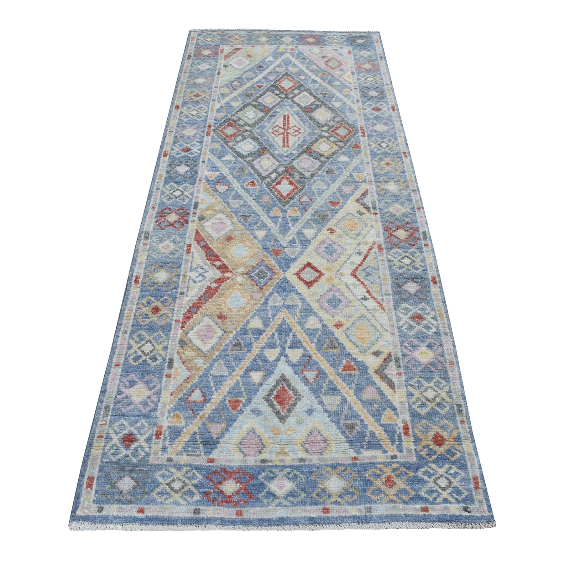 Nomadic And Village Collection Hand Knotted Blue Rug No: 1135874