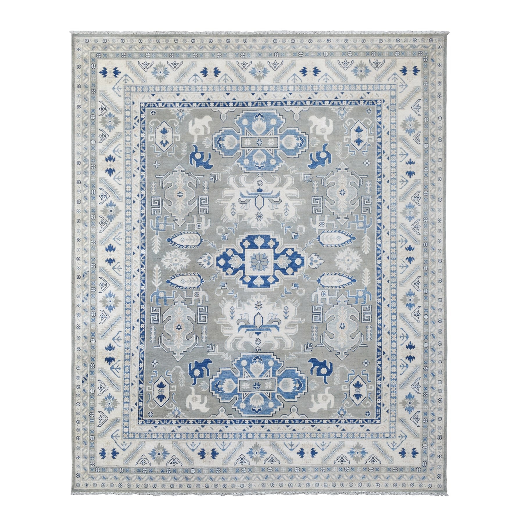 Caucasian Collection Hand Knotted Grey Rug No: 1135882