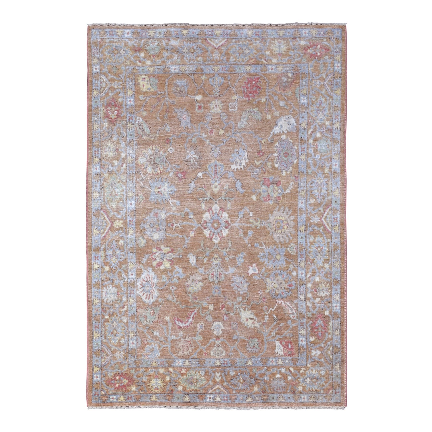 Agra And Turkish Collection Hand Knotted Brown Rug No: 1135894