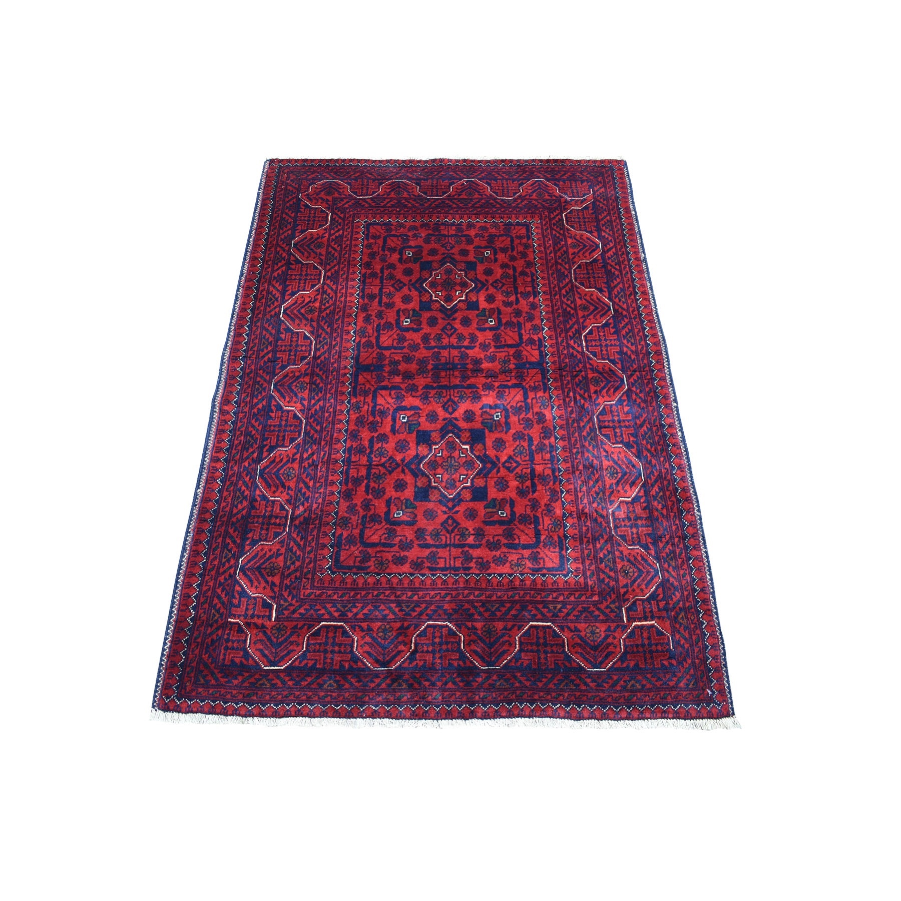 Nomadic And Village Collection Hand Knotted Red 1135916 Rug