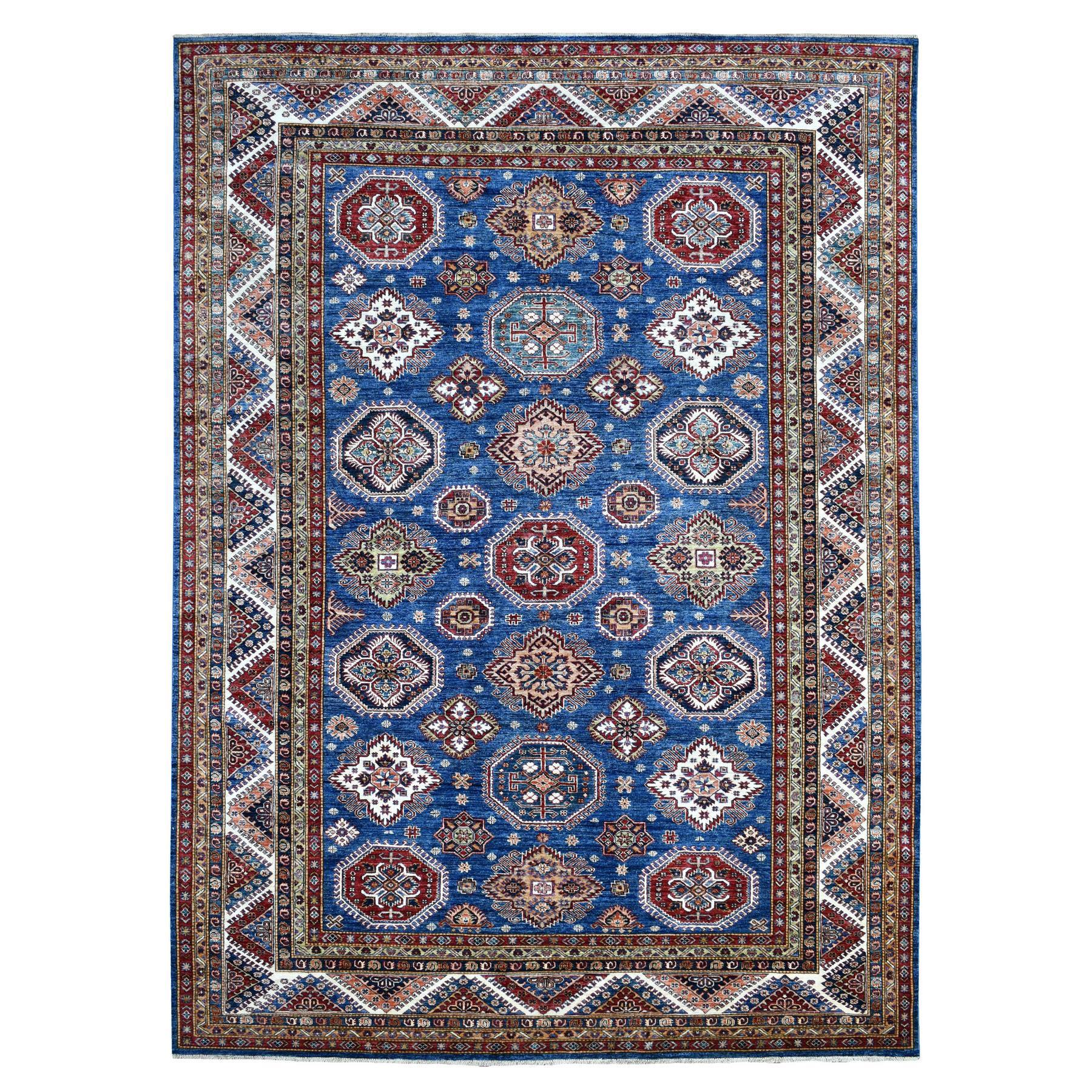 Caucasian Collection Hand Knotted Blue Rug No: 1135992