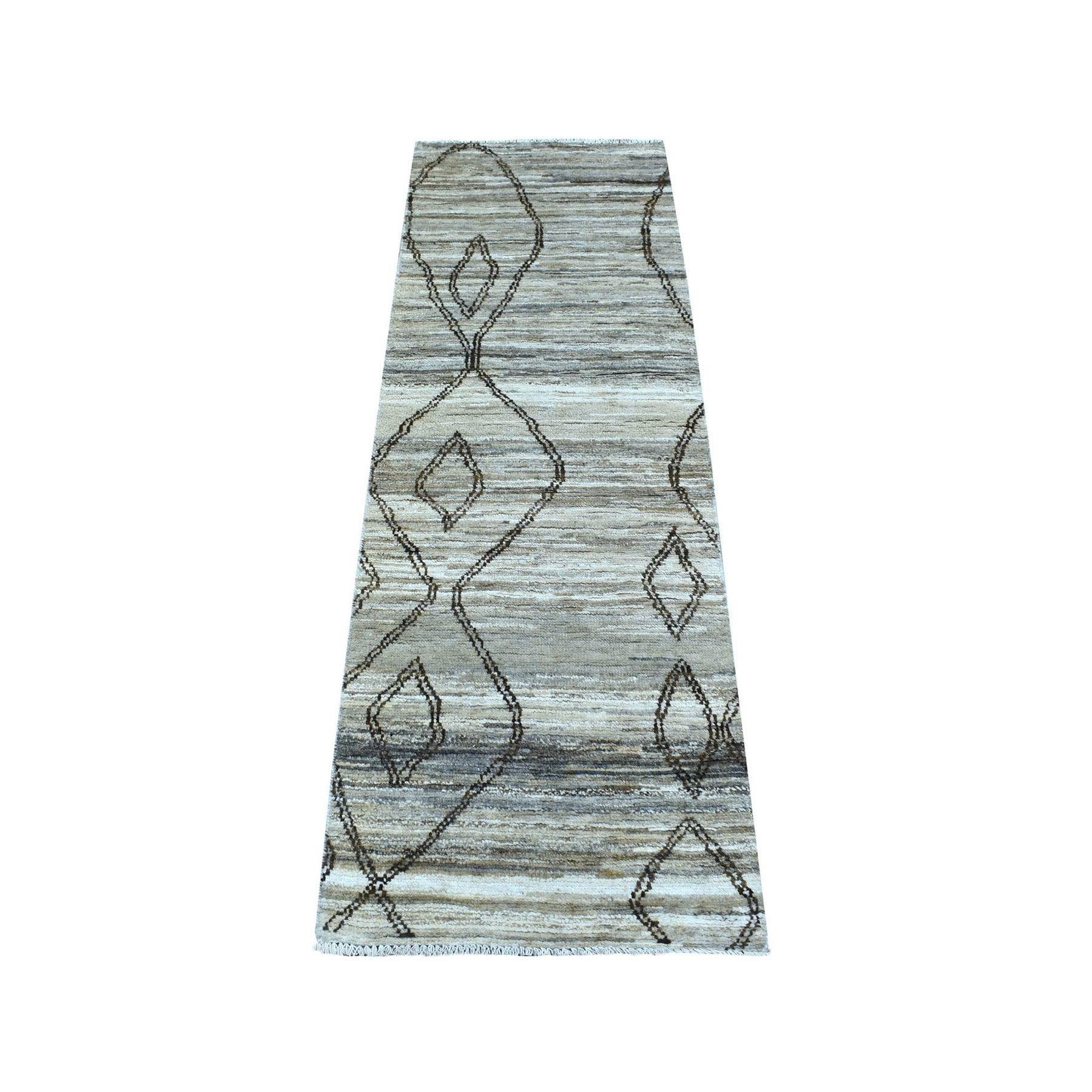 Nomadic And Village Collection Hand Knotted Ivory Rug No: 1136030