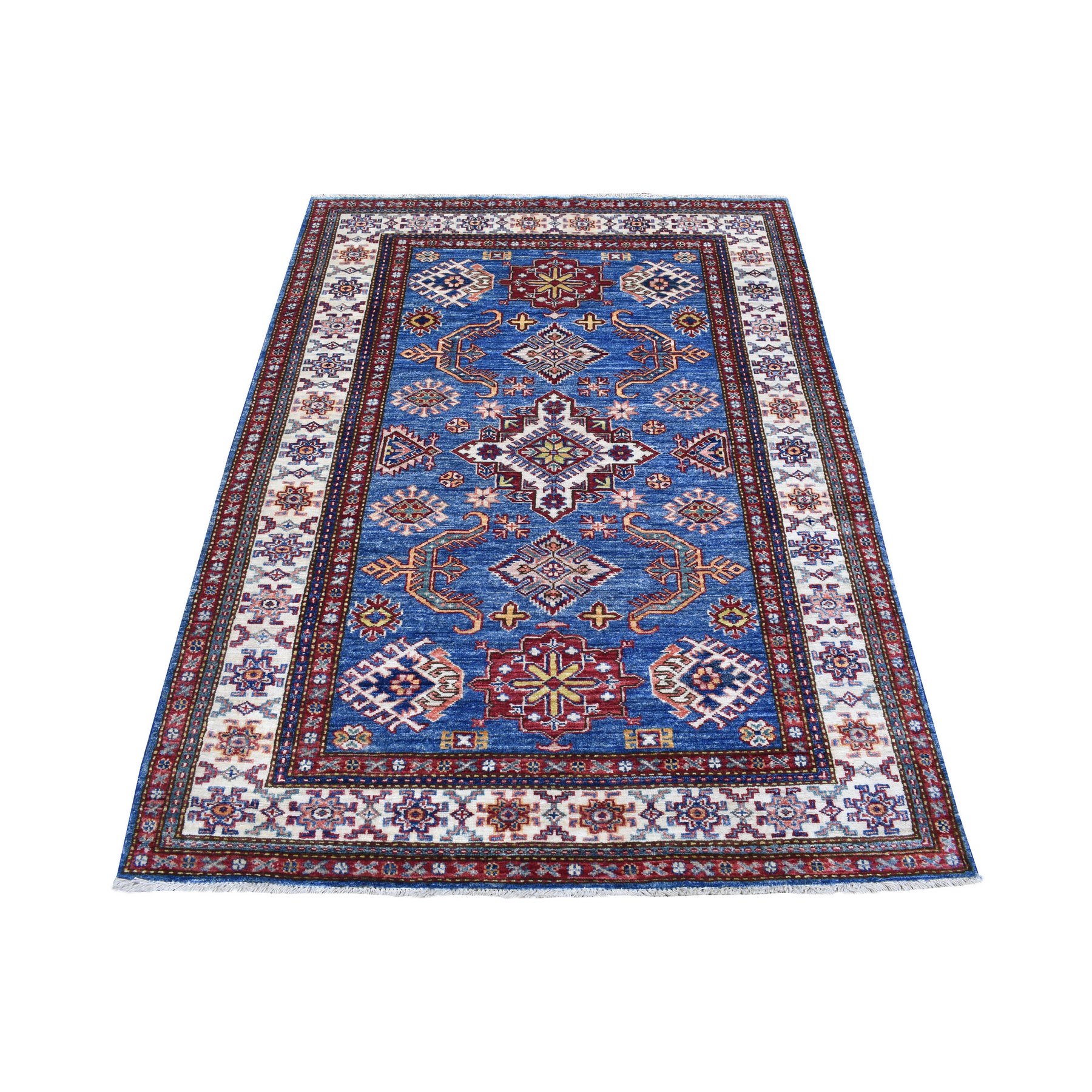 Caucasian Collection Hand Knotted Blue Rug No: 1136044