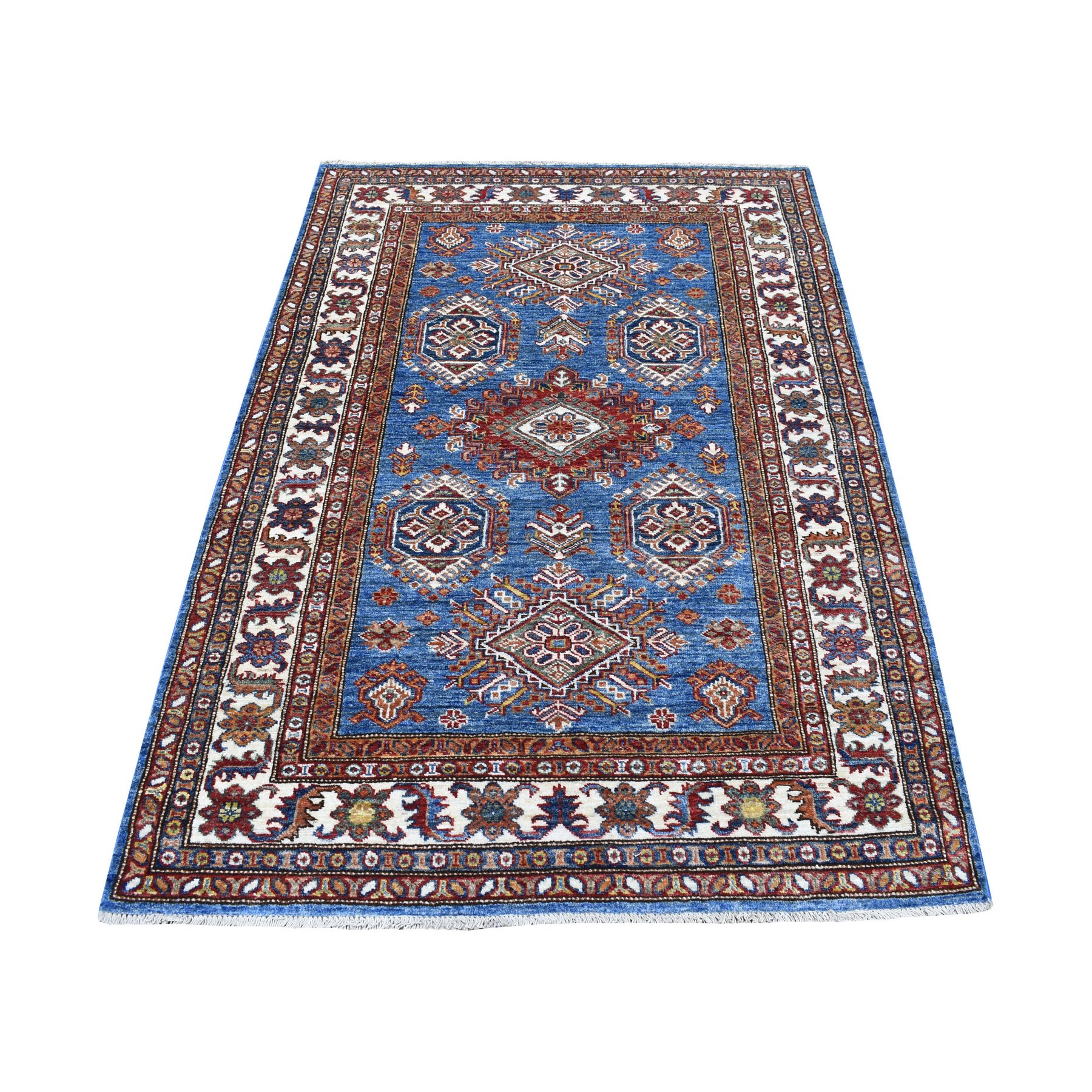 Caucasian Collection Hand Knotted Blue Rug No: 1136046