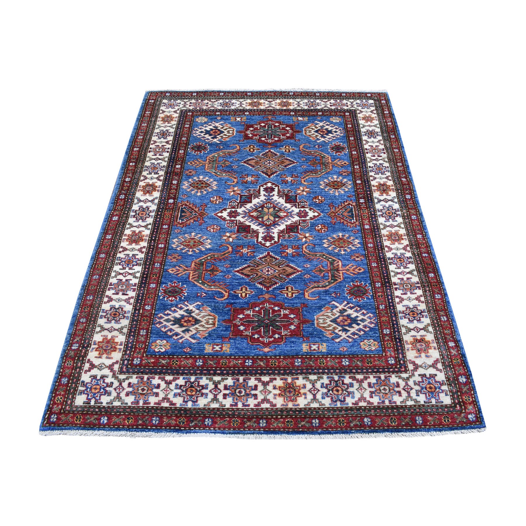 Caucasian Collection Hand Knotted Blue Rug No: 1136048