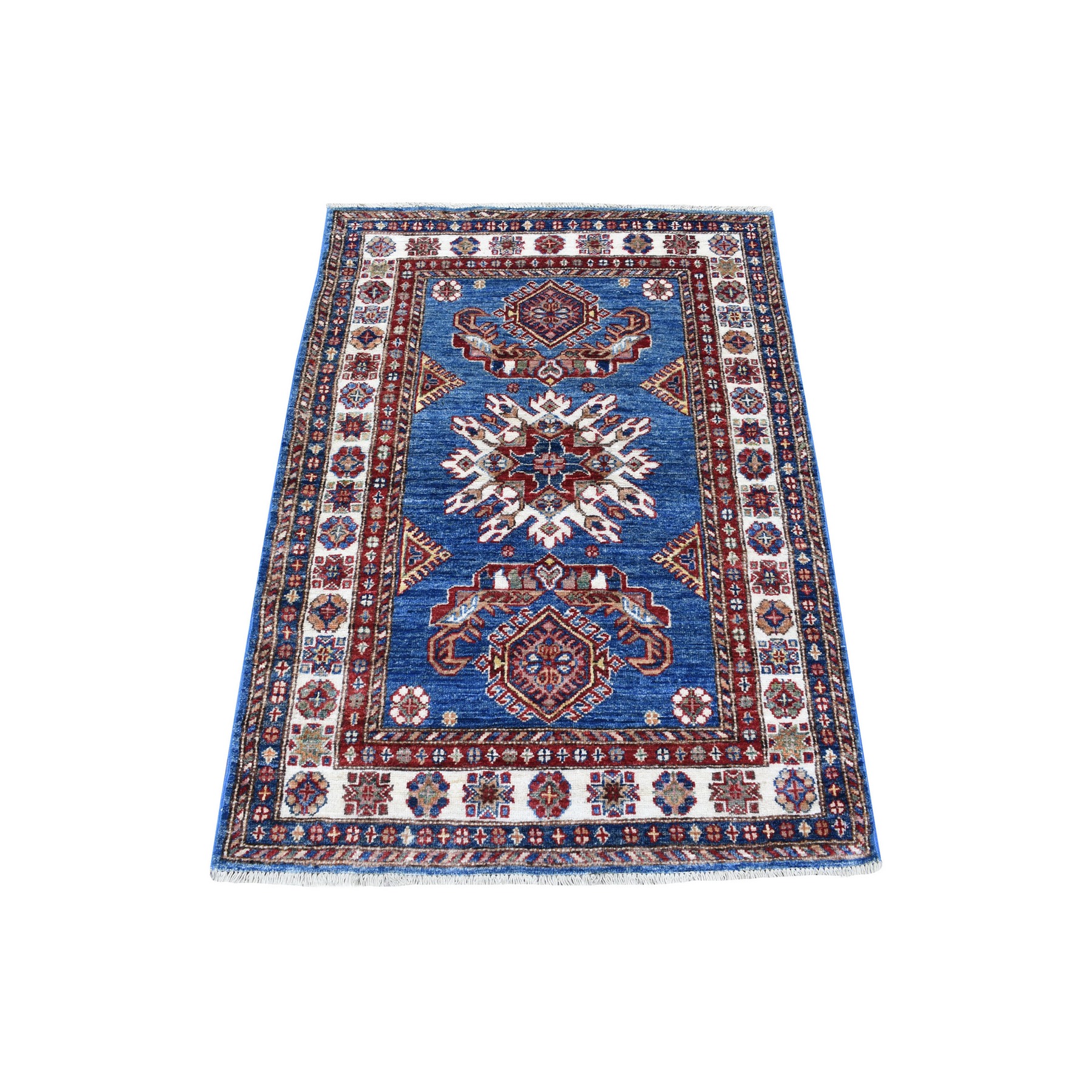 Caucasian Collection Hand Knotted Blue Rug No: 1136050