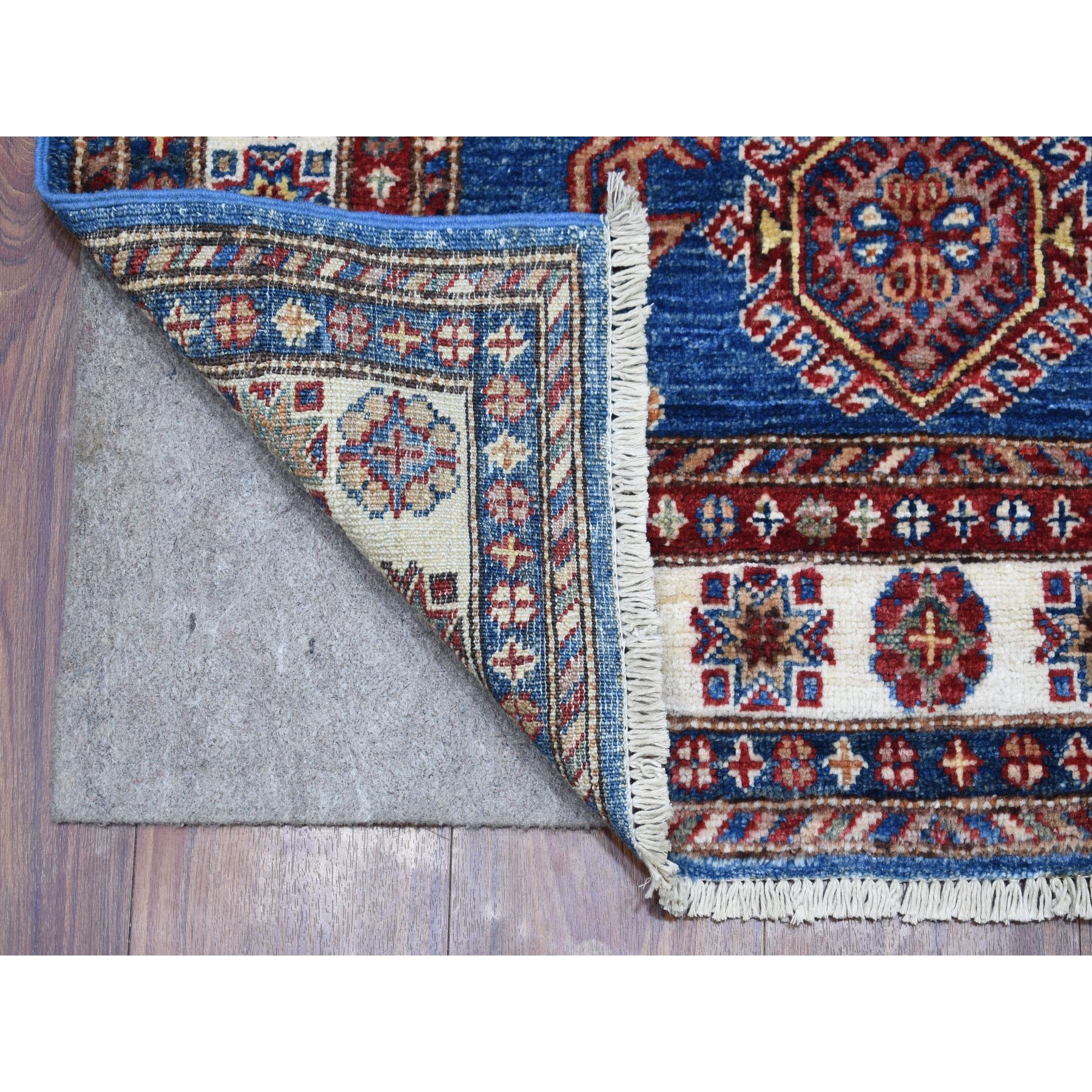 Caucasian Collection Hand Knotted Blue 1136050 Rug