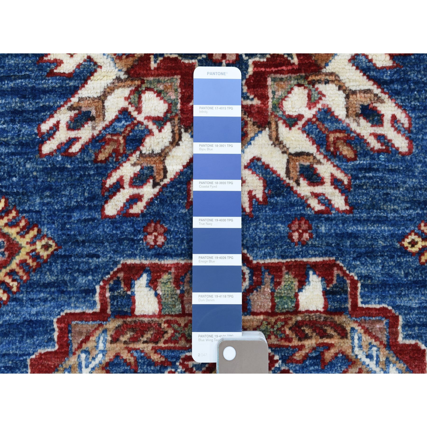 Caucasian Collection Hand Knotted Blue 1136050 Rug