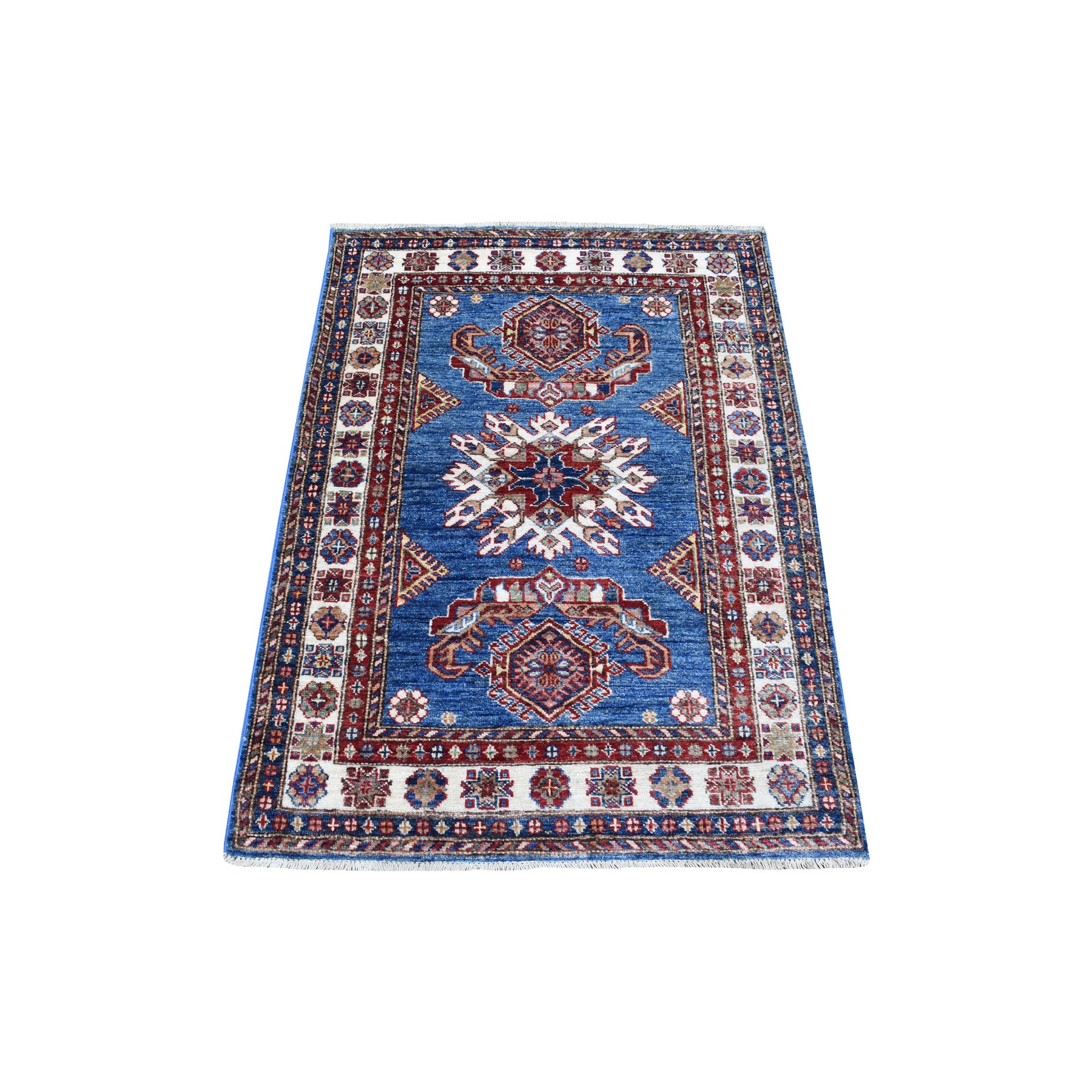 Caucasian Collection Hand Knotted Blue Rug No: 1136066