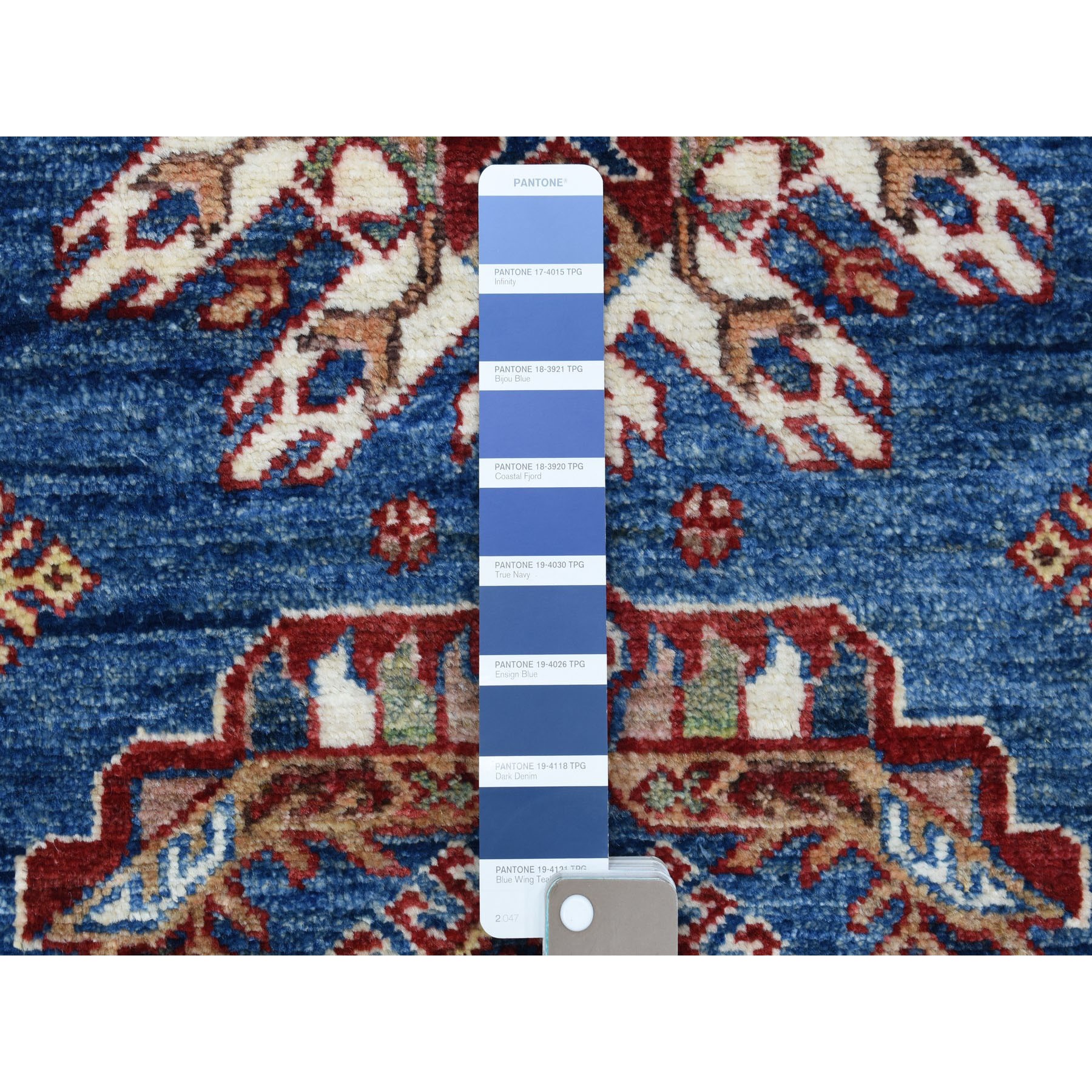Caucasian Collection Hand Knotted Blue 1136066 Rug