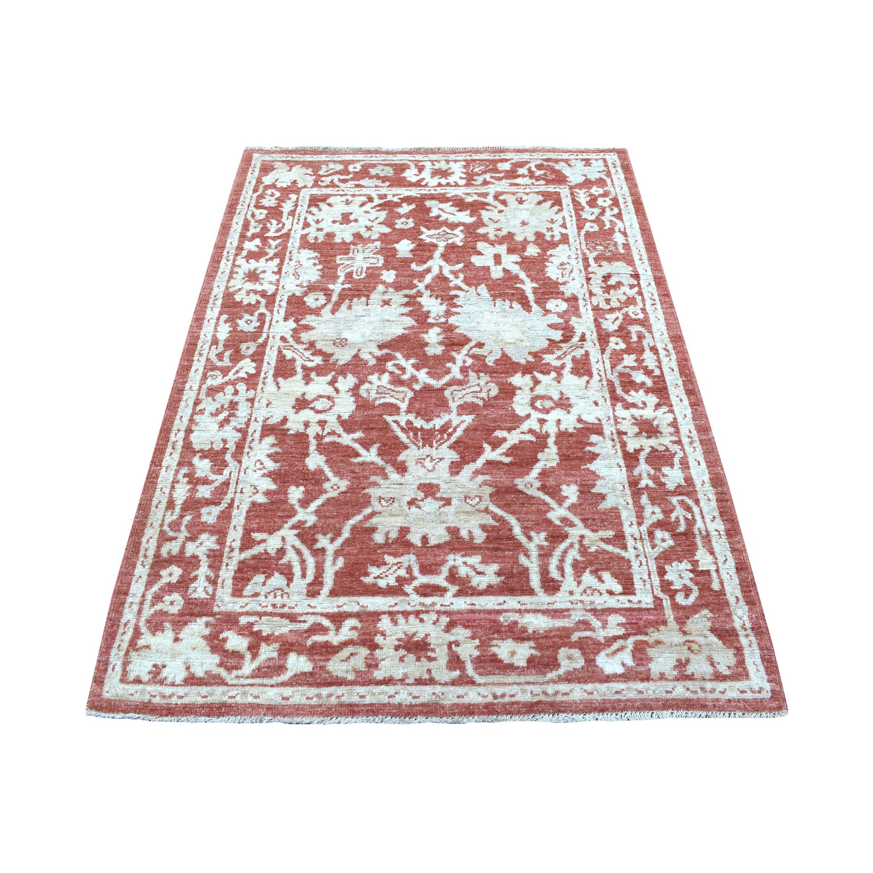 Agra And Turkish Collection Hand Knotted Red Rug No: 1136082