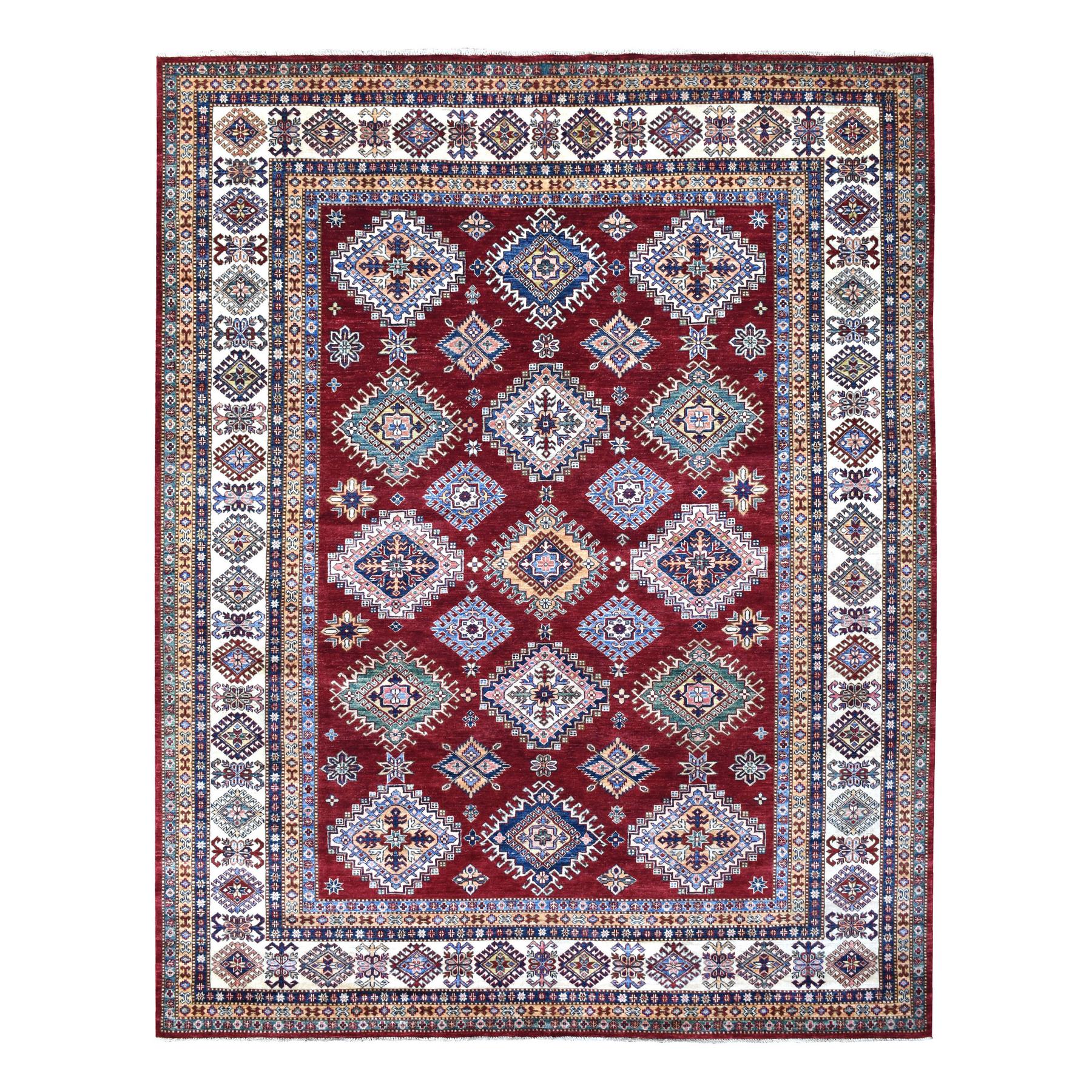 Caucasian Collection Hand Knotted Red Rug No: 1136116