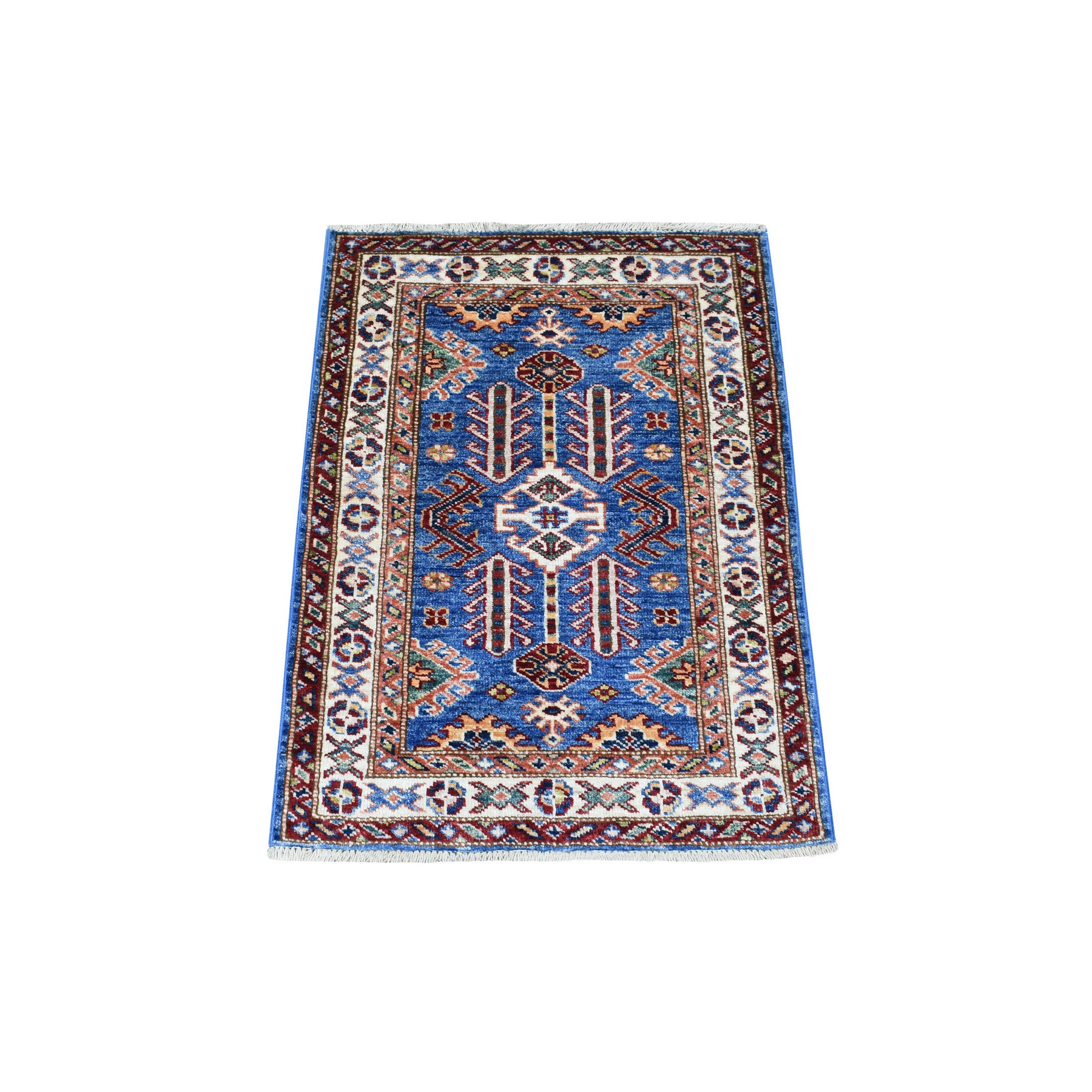 Caucasian Collection Hand Knotted Blue Rug No: 1136202