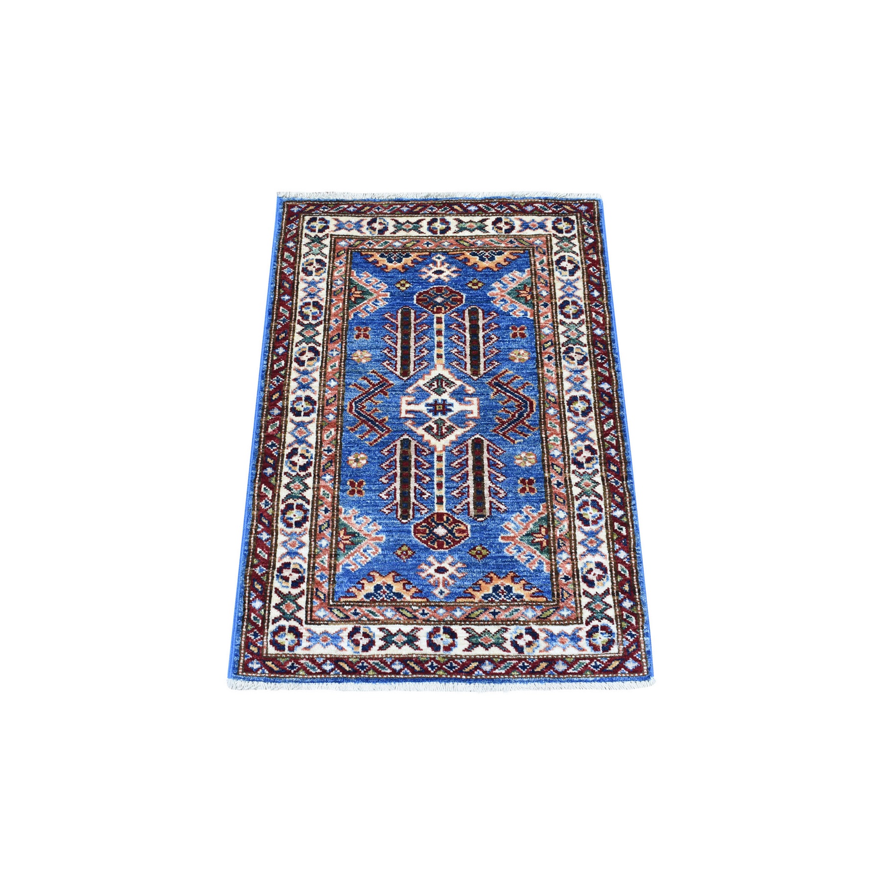 Caucasian Collection Hand Knotted Blue Rug No: 1136222