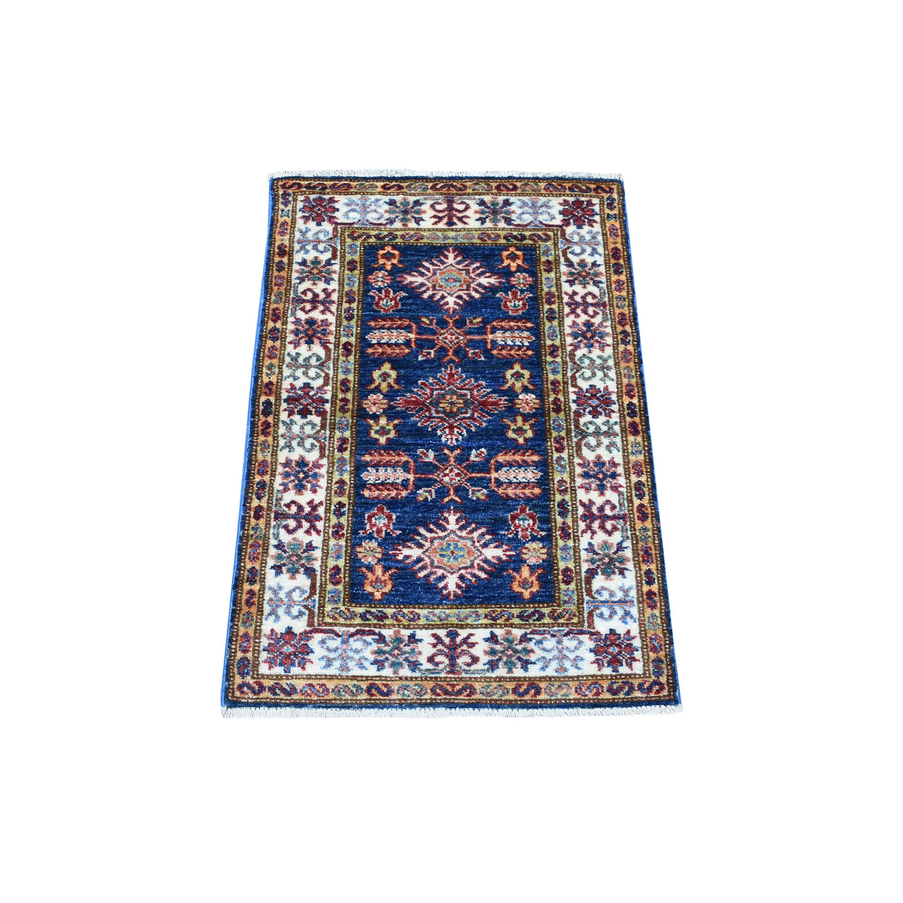 Caucasian Collection Hand Knotted Blue Rug No: 1136224