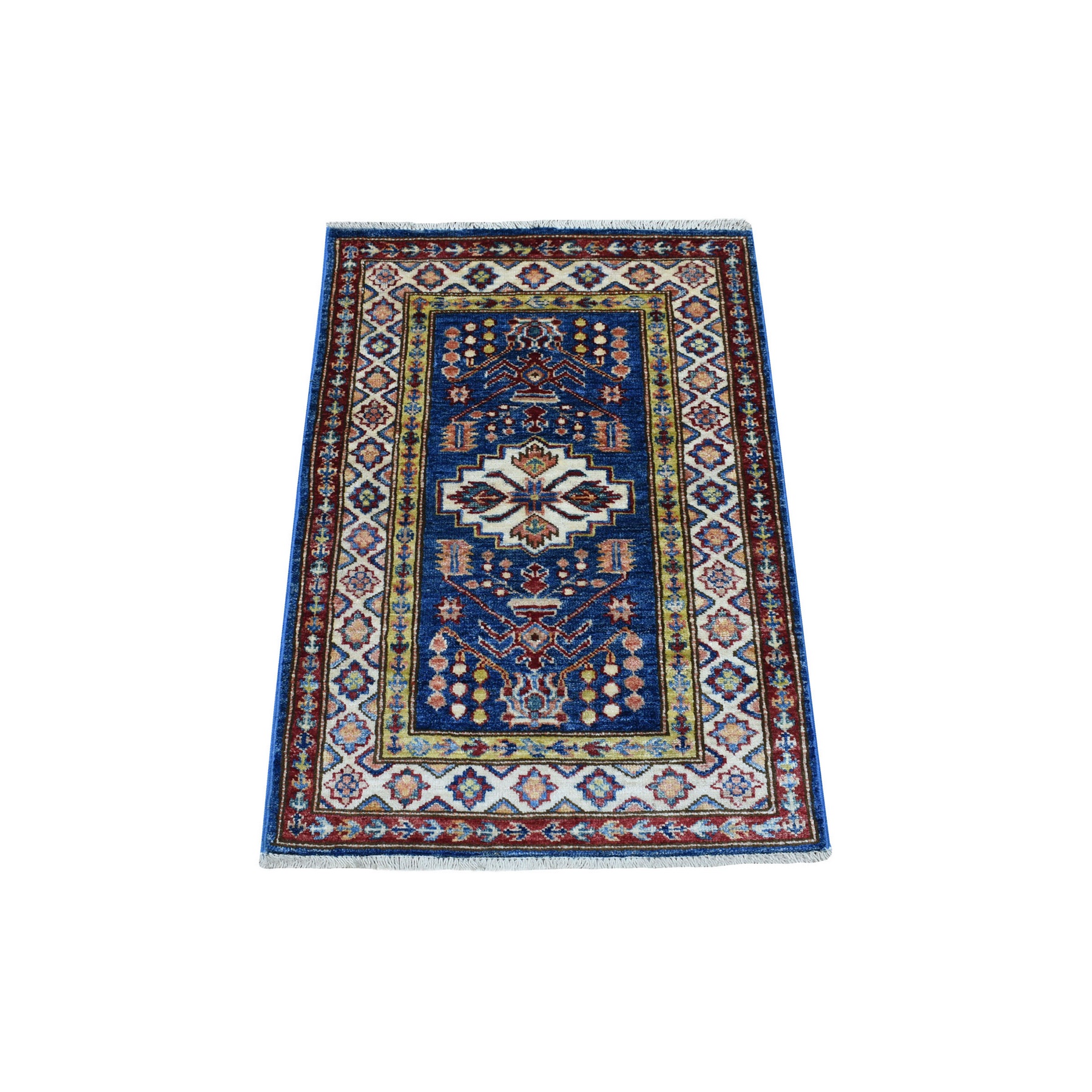 Caucasian Collection Hand Knotted Blue Rug No: 1136248