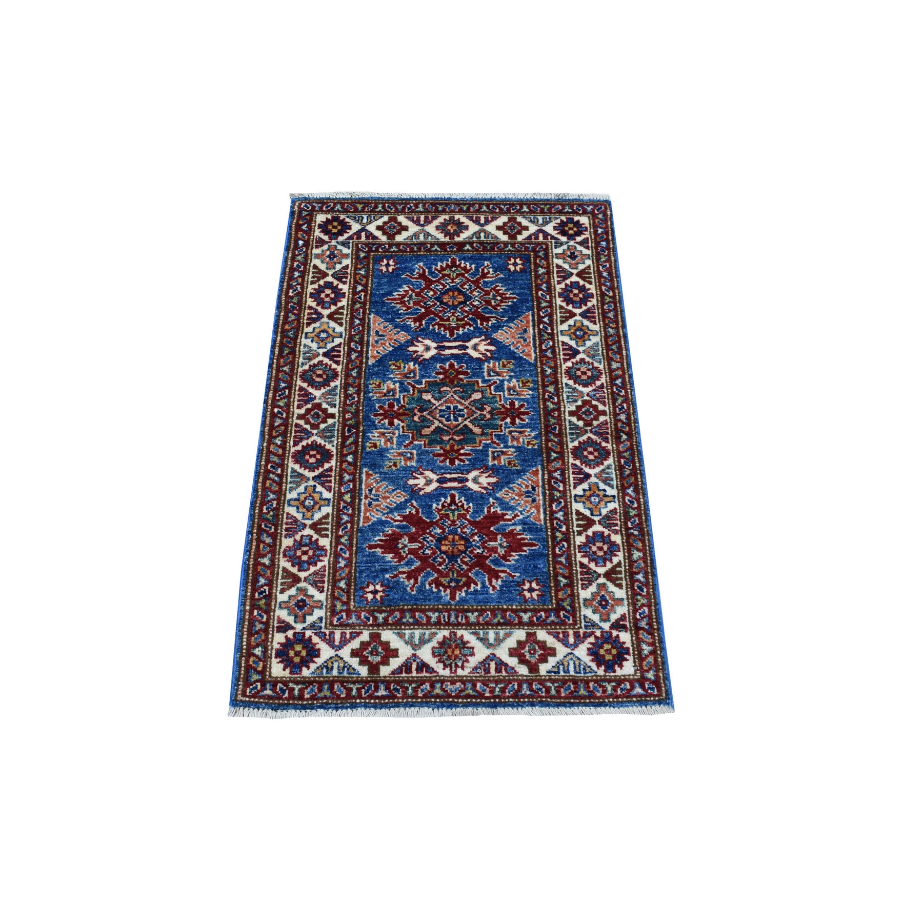 Caucasian Collection Hand Knotted Blue Rug No: 1136252