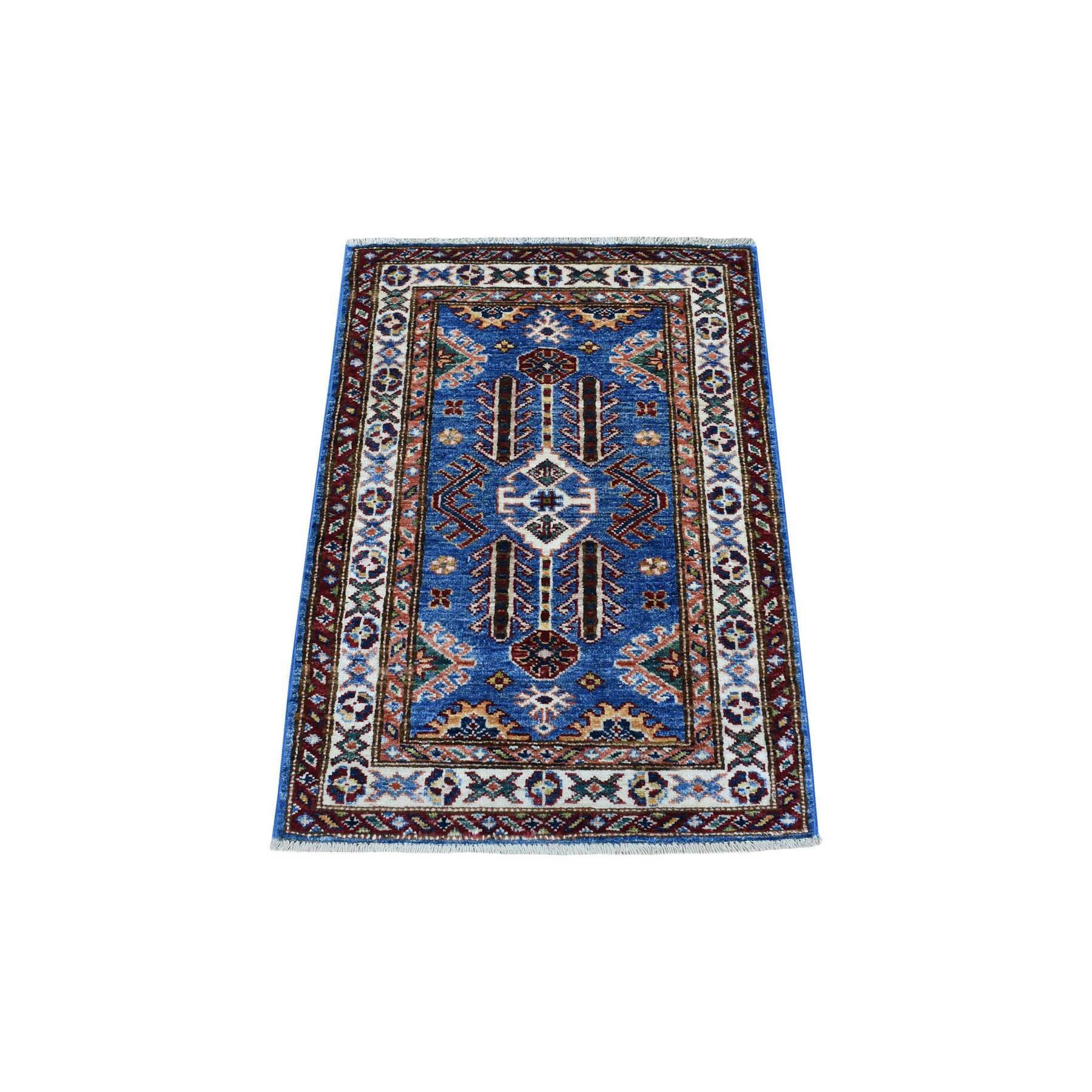 Caucasian Collection Hand Knotted Blue Rug No: 1136258