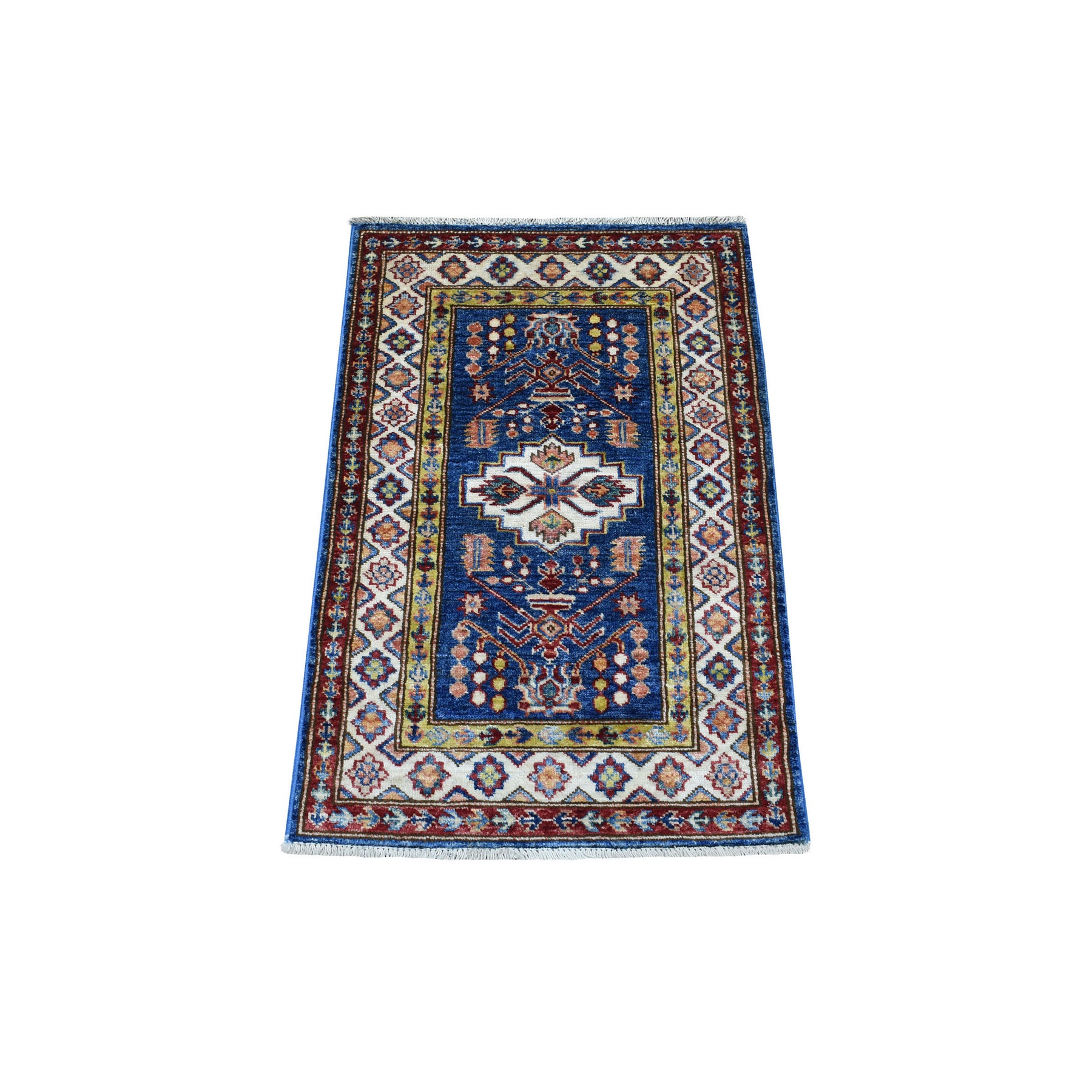 Caucasian Collection Hand Knotted Blue Rug No: 1136262