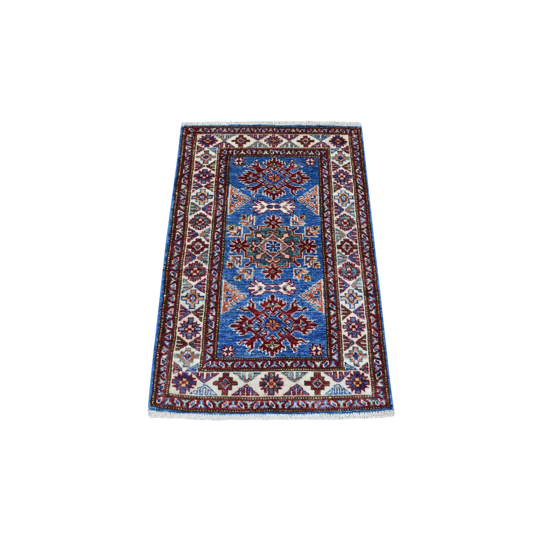 Caucasian Collection Hand Knotted Blue Rug No: 1136266