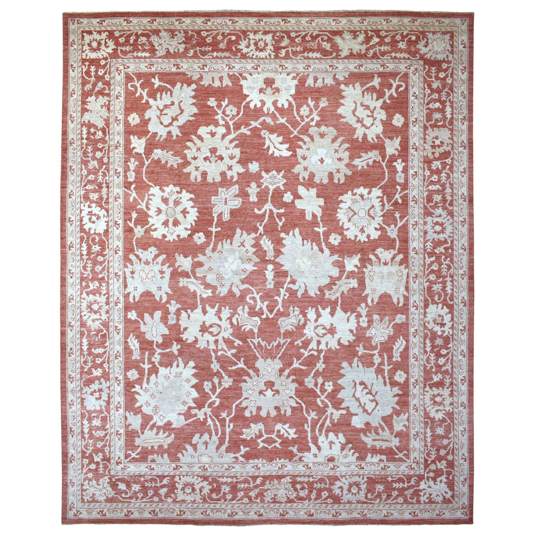 Agra And Turkish Collection Hand Knotted Red Rug No: 1136290