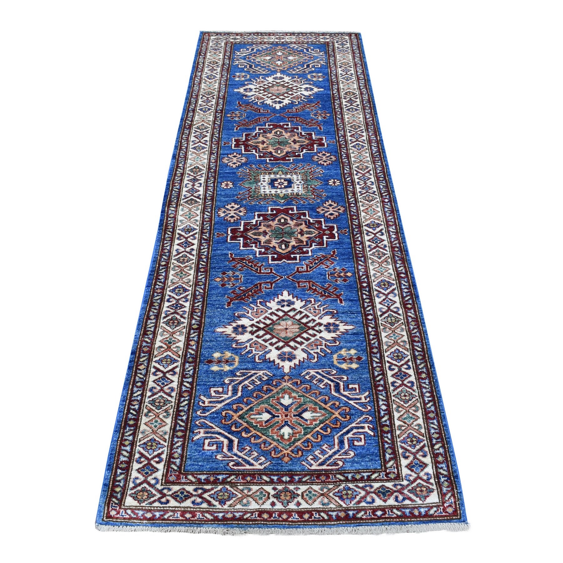 Caucasian Collection Hand Knotted Blue Rug No: 1136314
