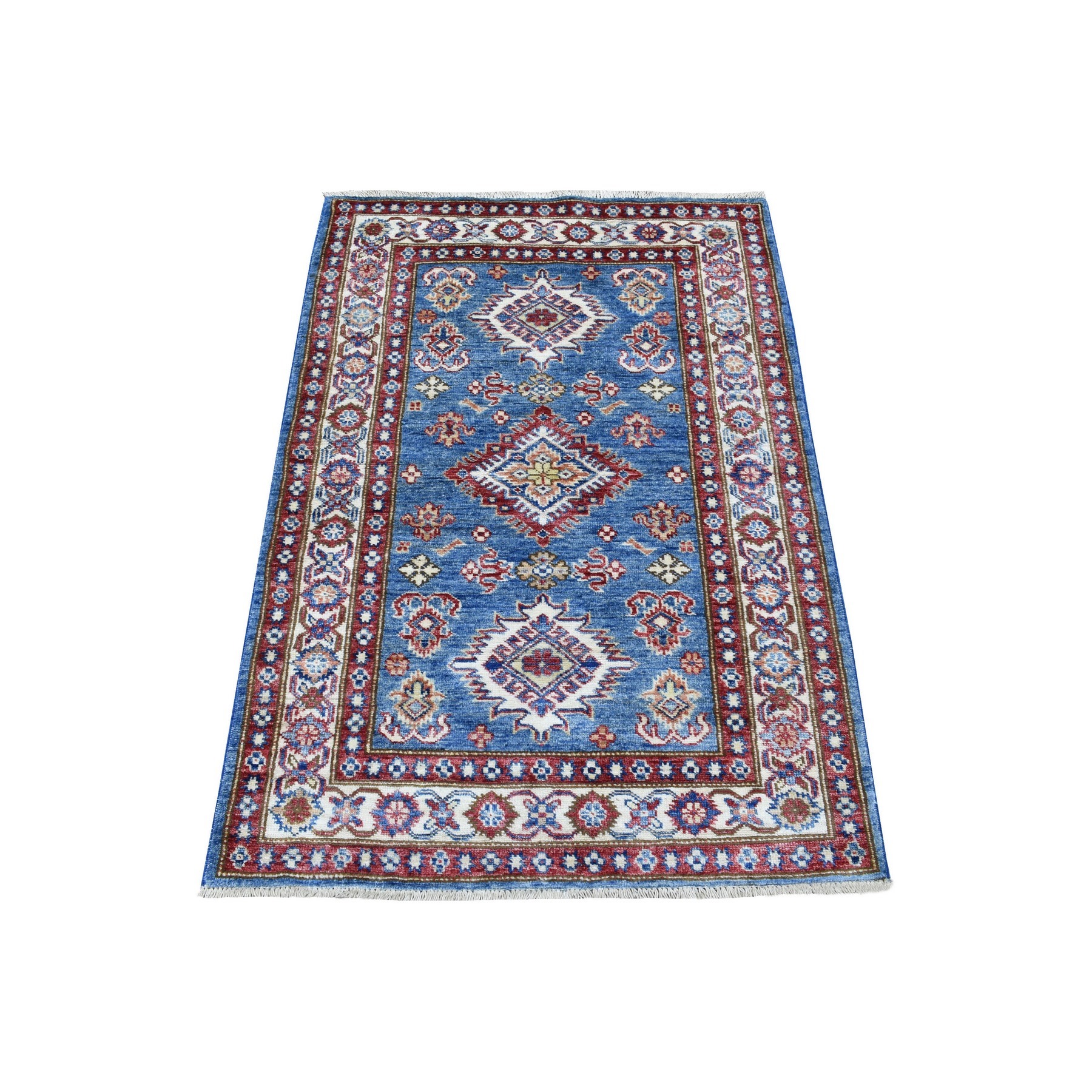 Caucasian Collection Hand Knotted Blue Rug No: 1136324
