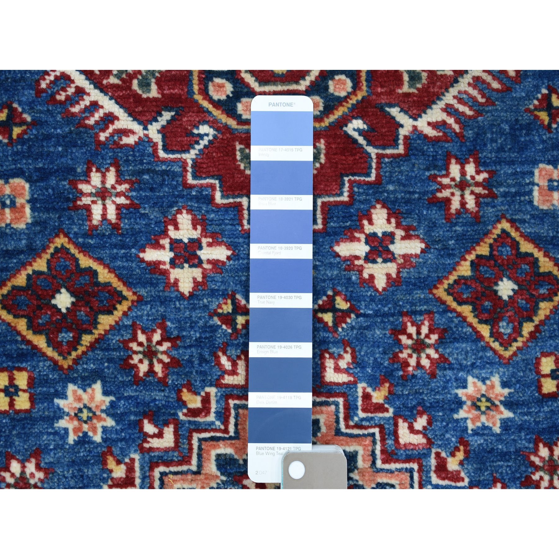 Caucasian Collection Hand Knotted Blue 1136326 Rug