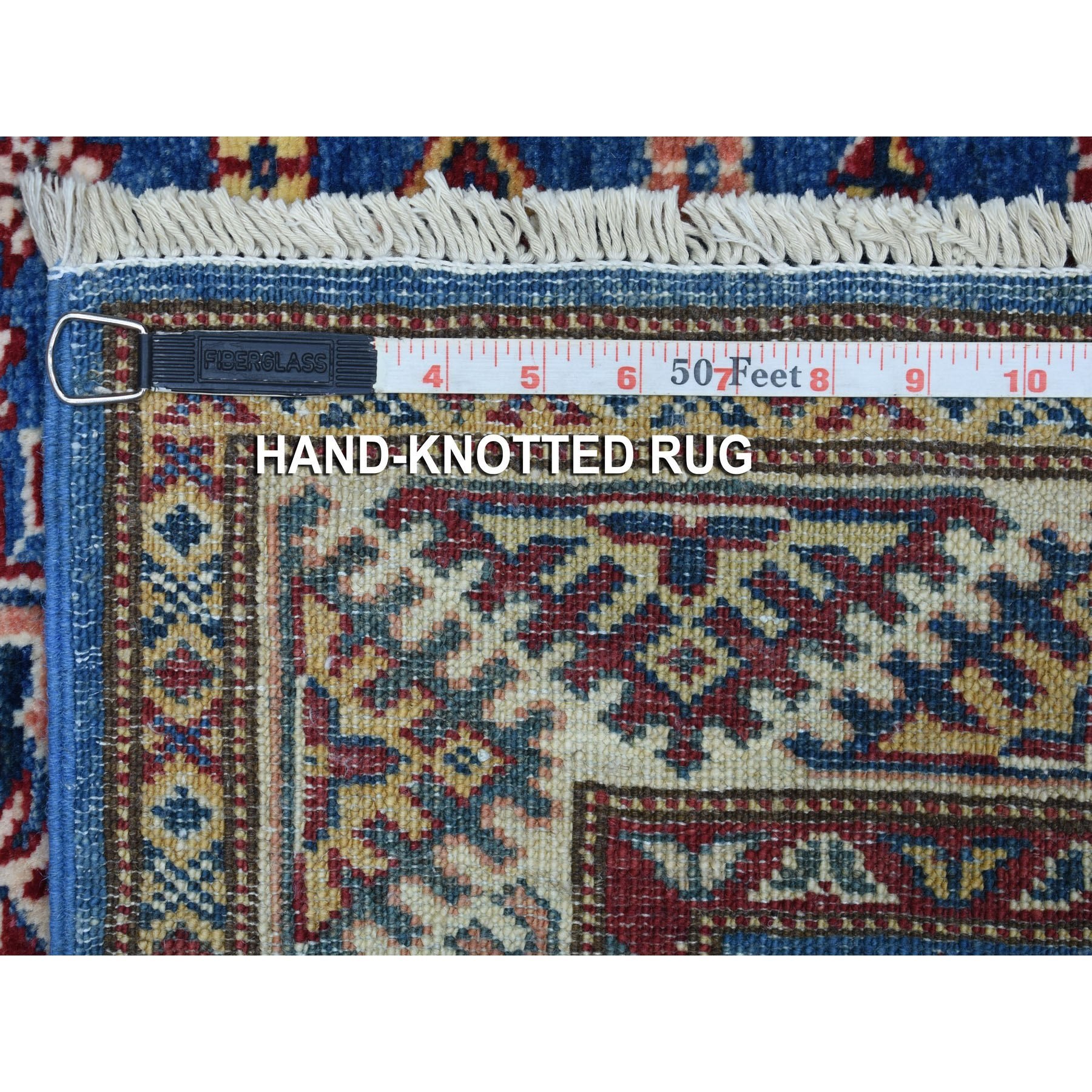 Caucasian Collection Hand Knotted Blue 1136326 Rug