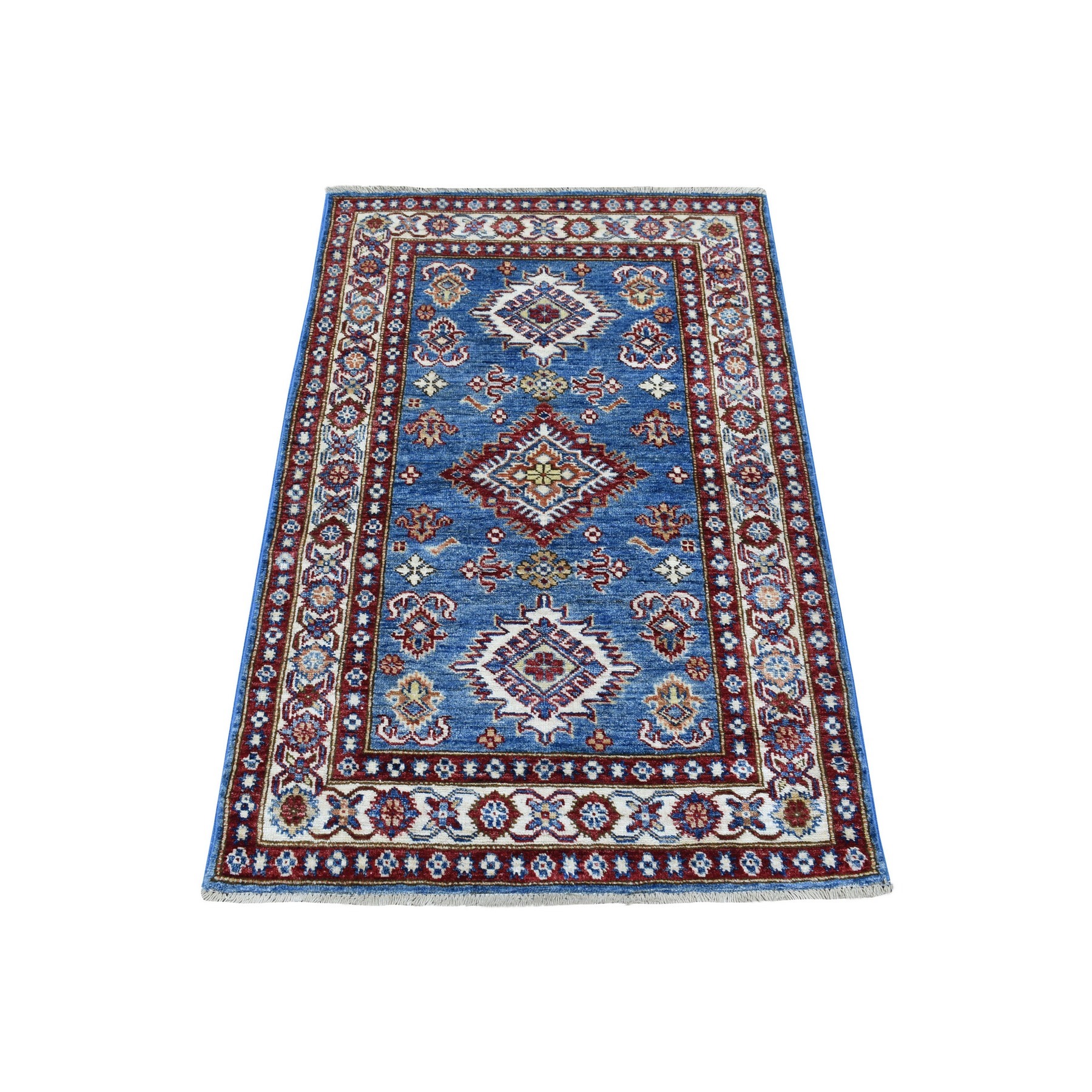 Caucasian Collection Hand Knotted Blue Rug No: 1136334