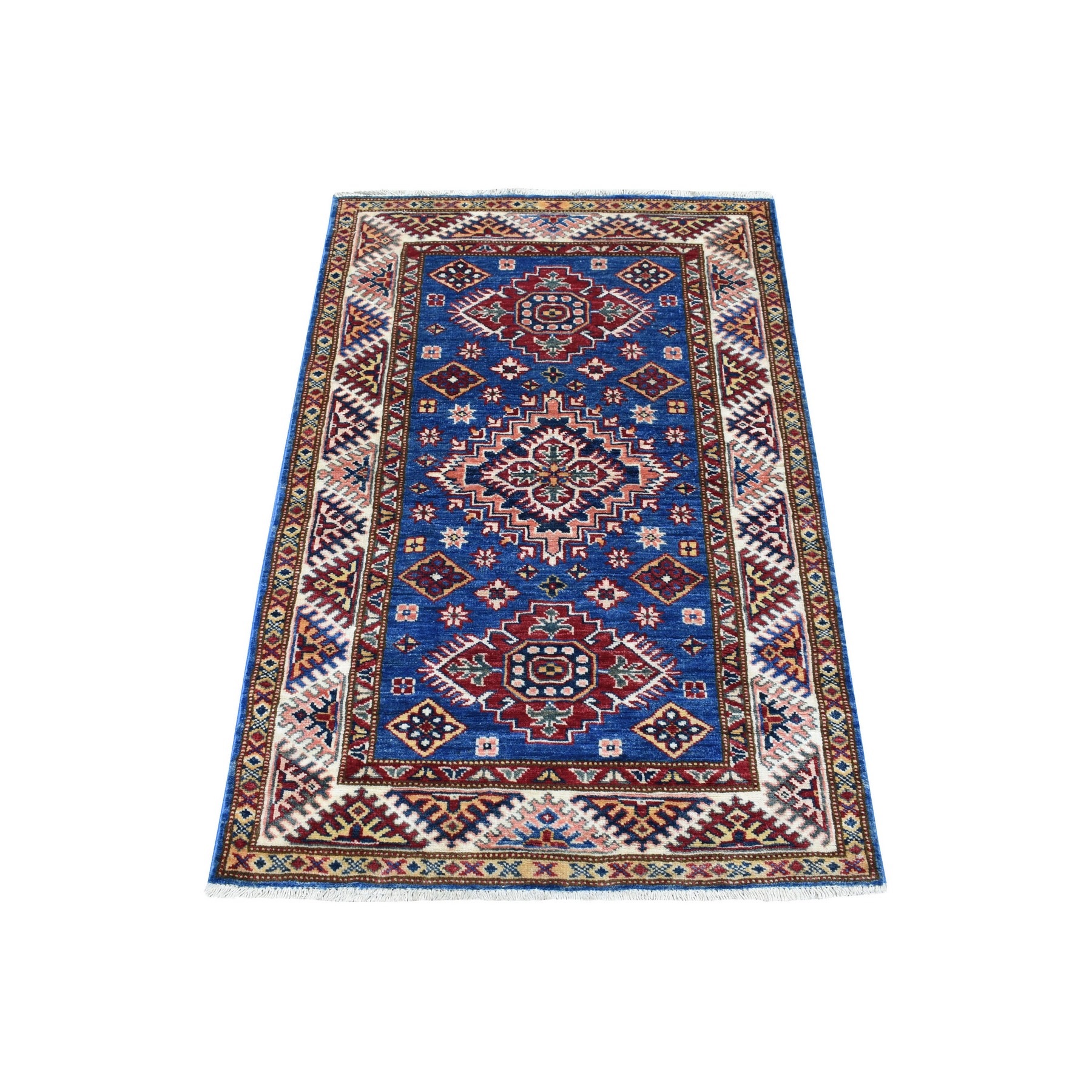 Caucasian Collection Hand Knotted Blue 1136336 Rug