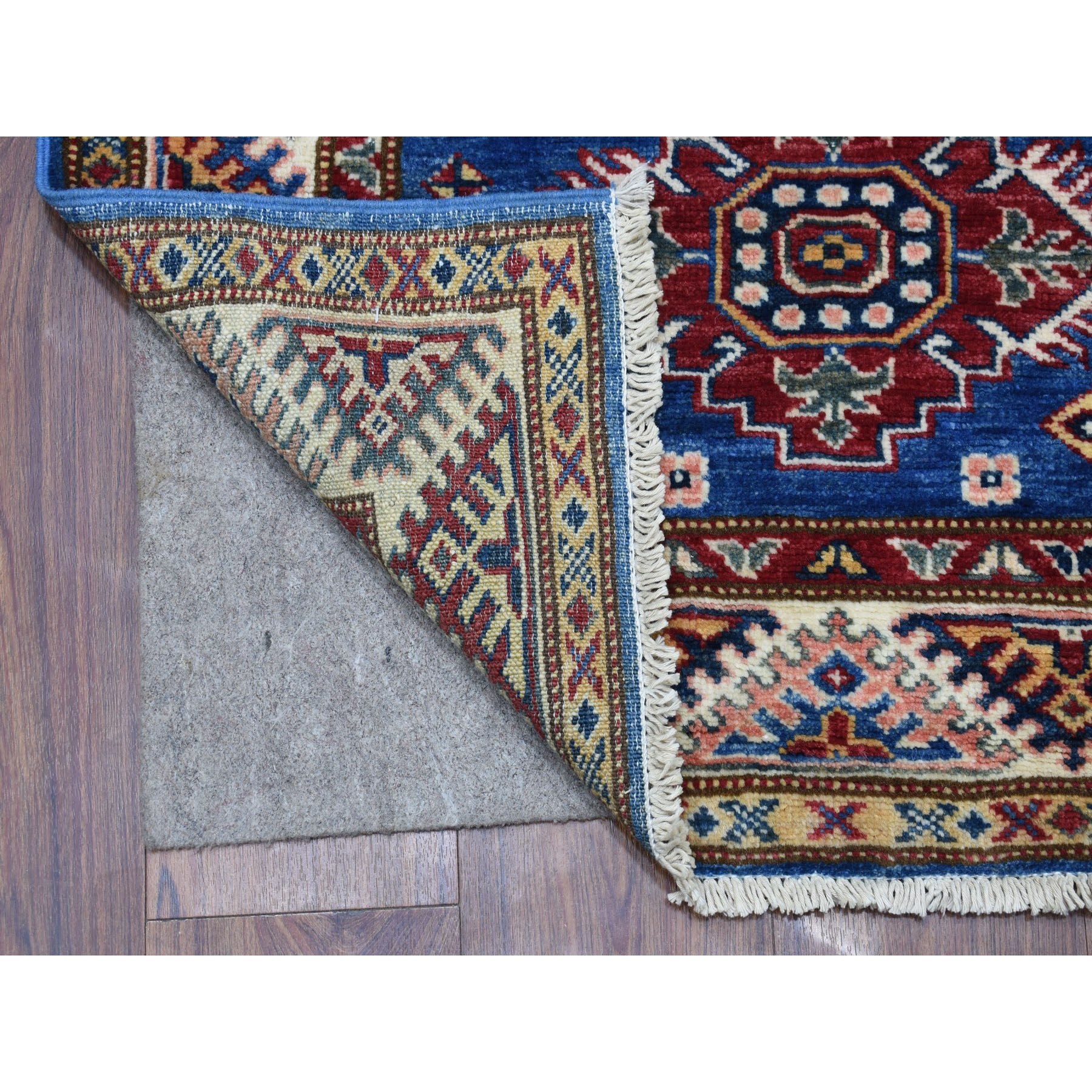 Caucasian Collection Hand Knotted Blue 1136336 Rug