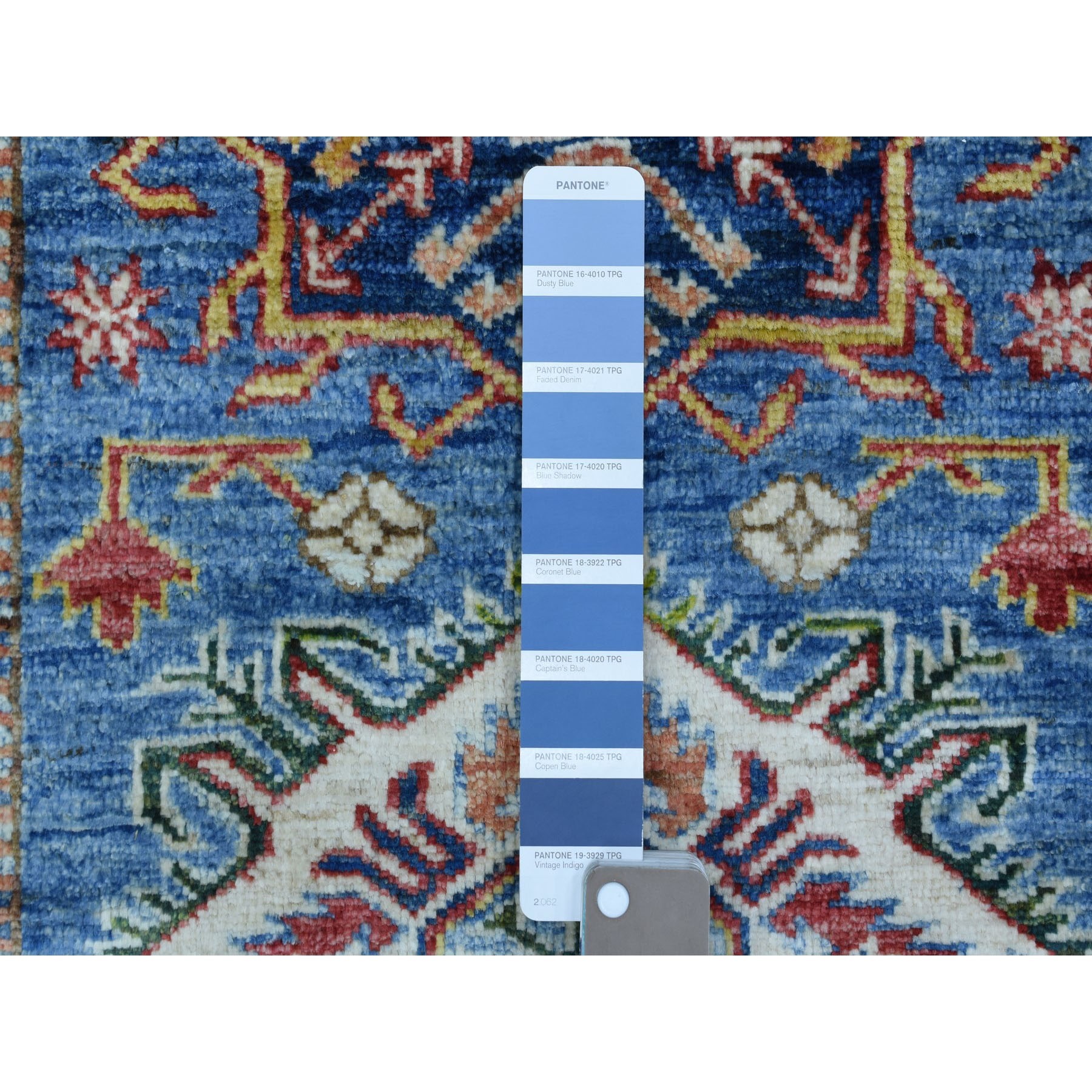 Caucasian Collection Hand Knotted Blue 1136338 Rug
