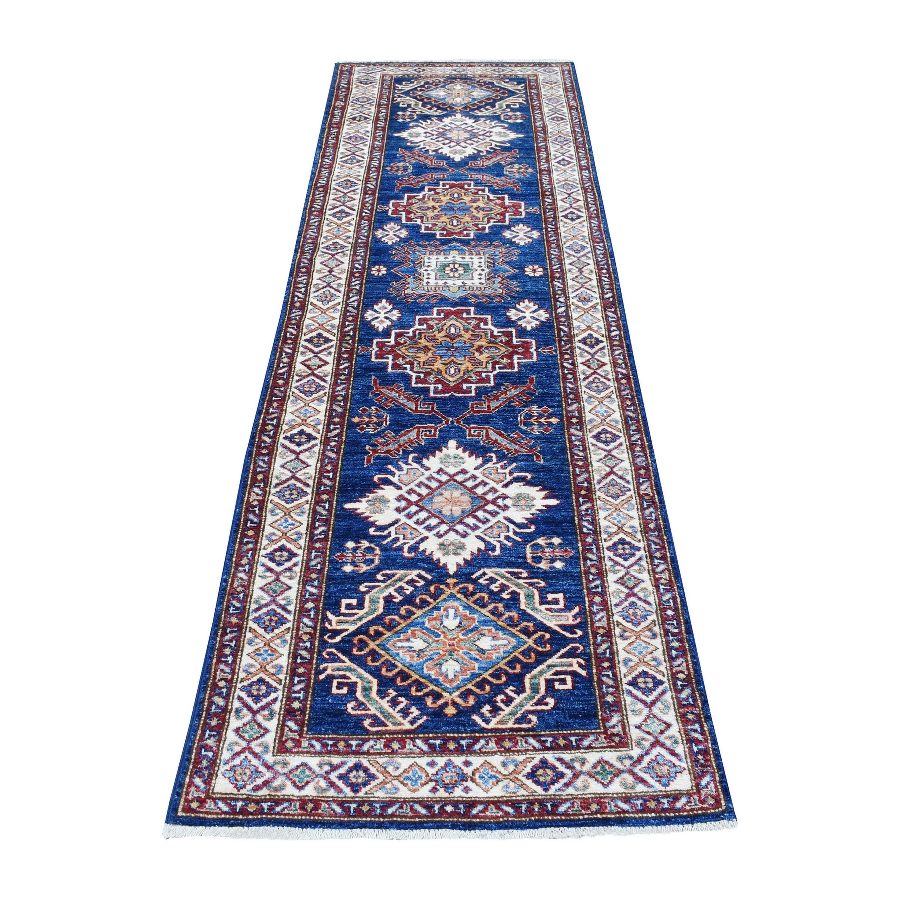 Caucasian Collection Hand Knotted Blue Rug No: 1136348