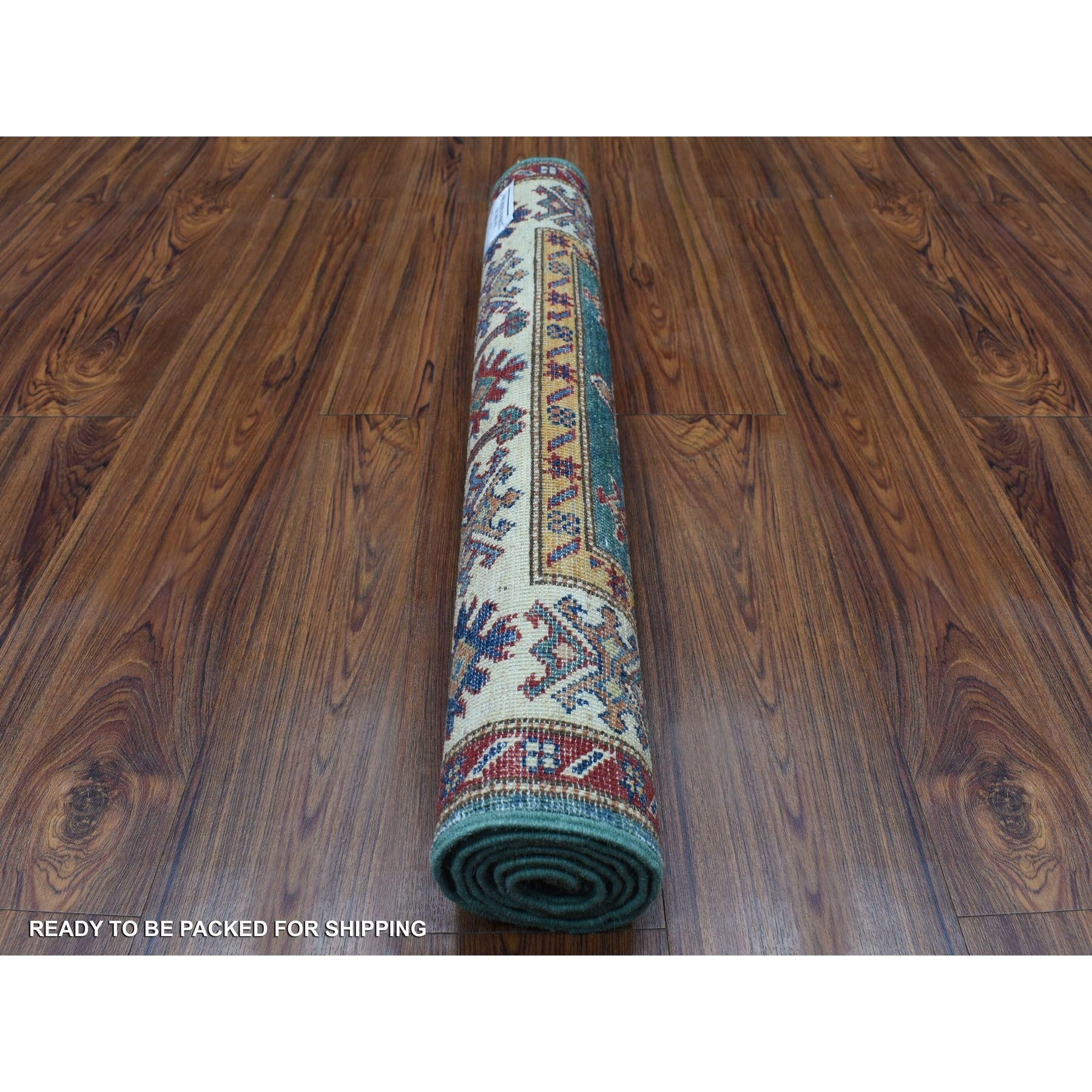 Caucasian Collection Hand Knotted Green 1136358 Rug