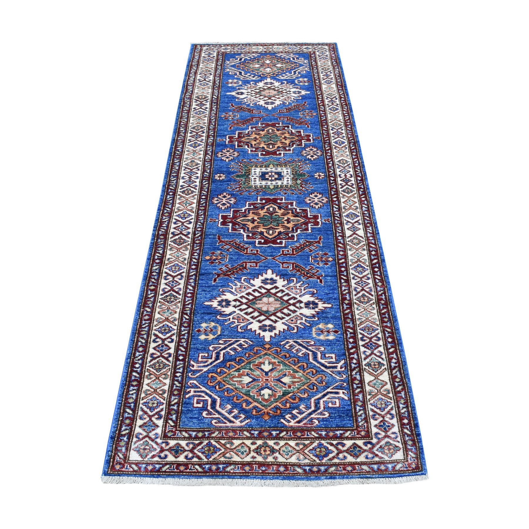 Caucasian Collection Hand Knotted Blue Rug No: 1136364