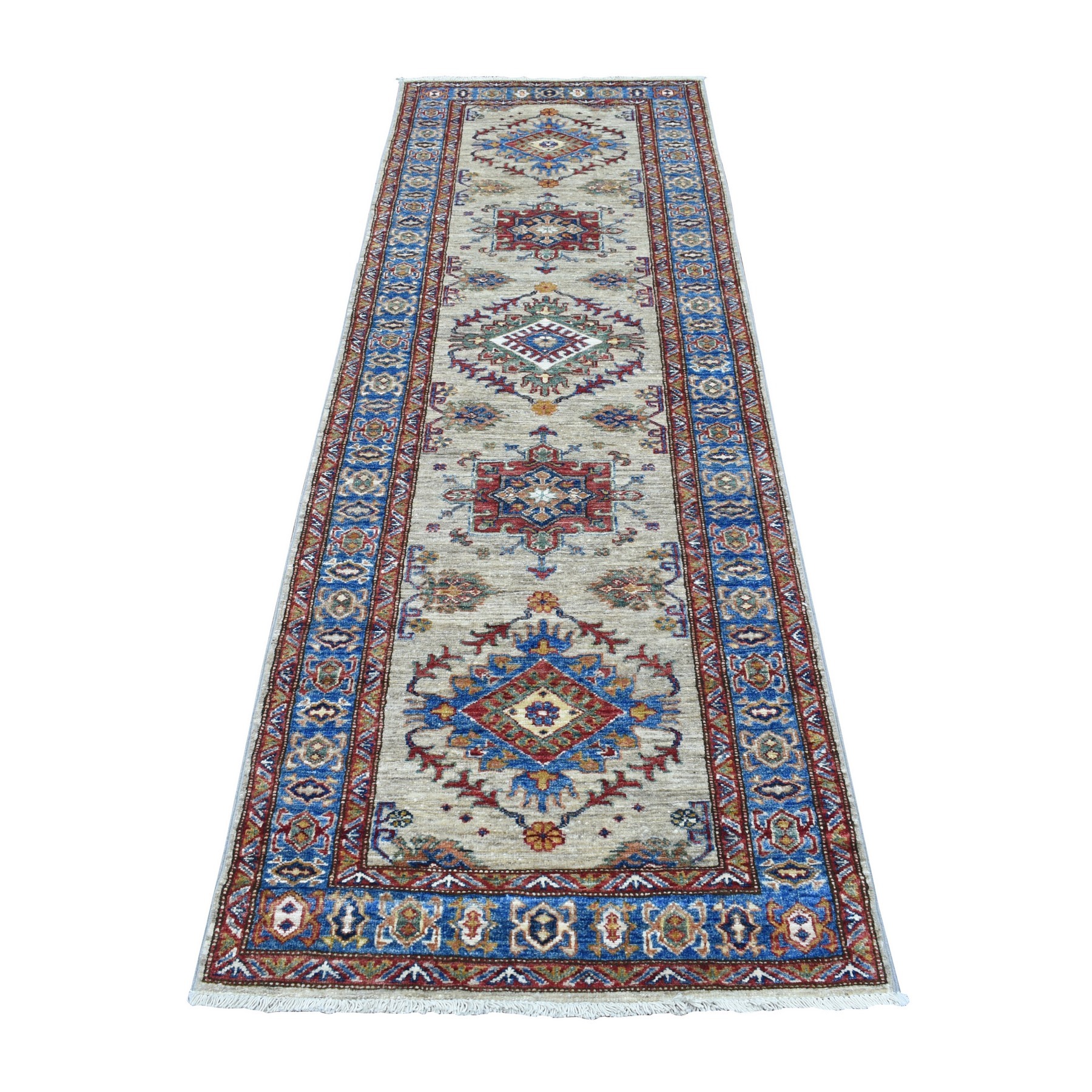 Caucasian Collection Hand Knotted Brown Rug No: 1136556