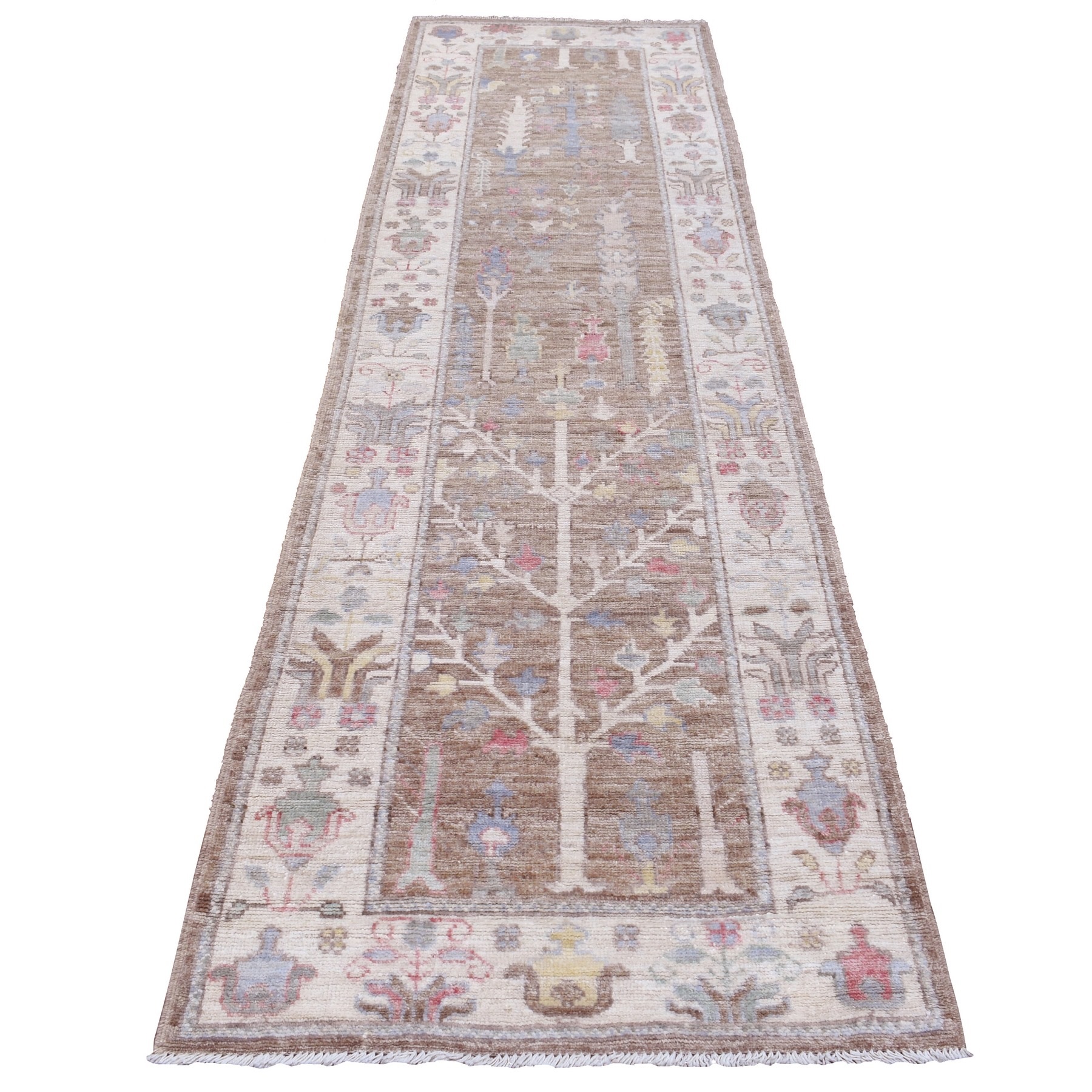 Agra And Turkish Collection Hand Knotted Brown Rug No: 1136624