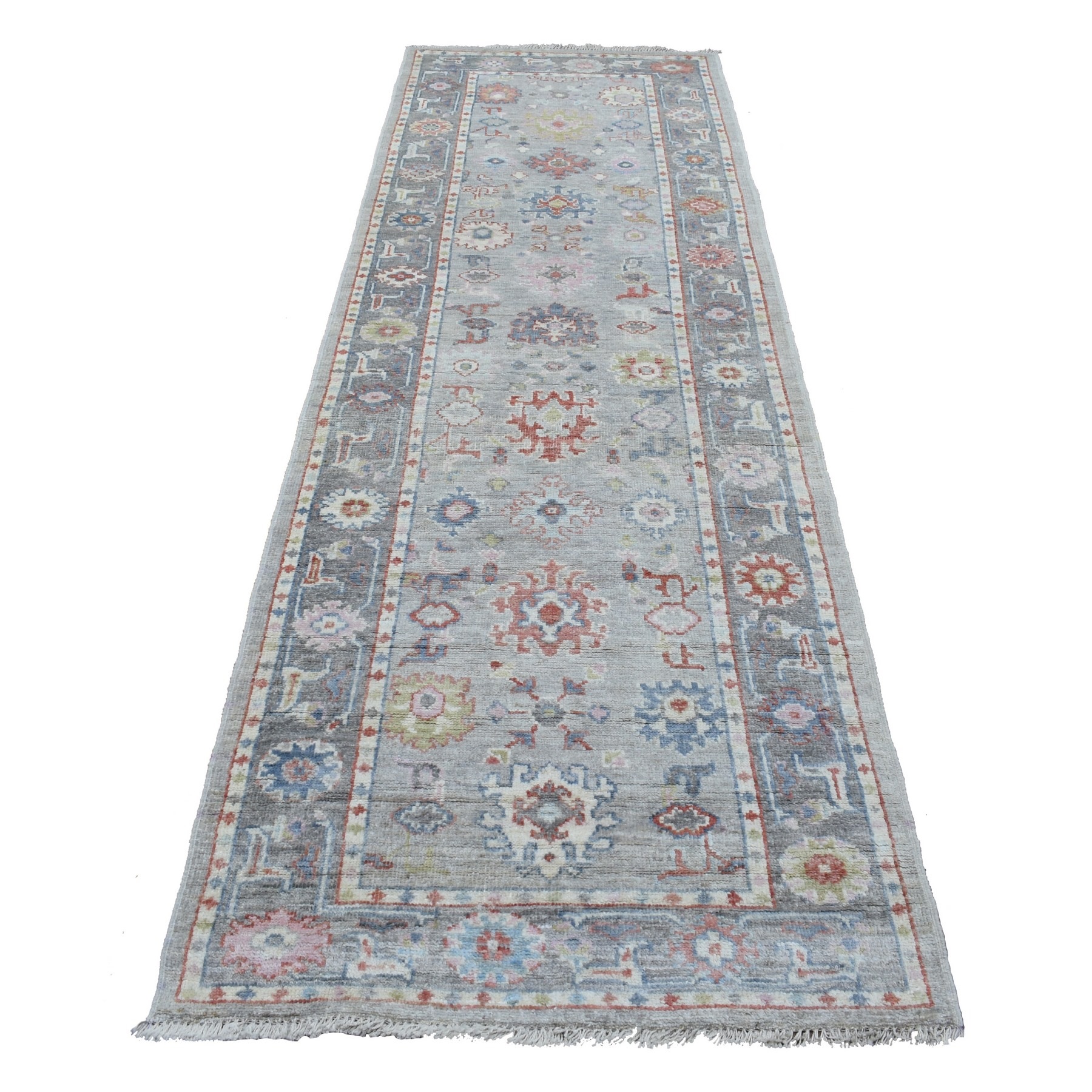 Agra And Turkish Collection Hand Knotted Grey Rug No: 1136628