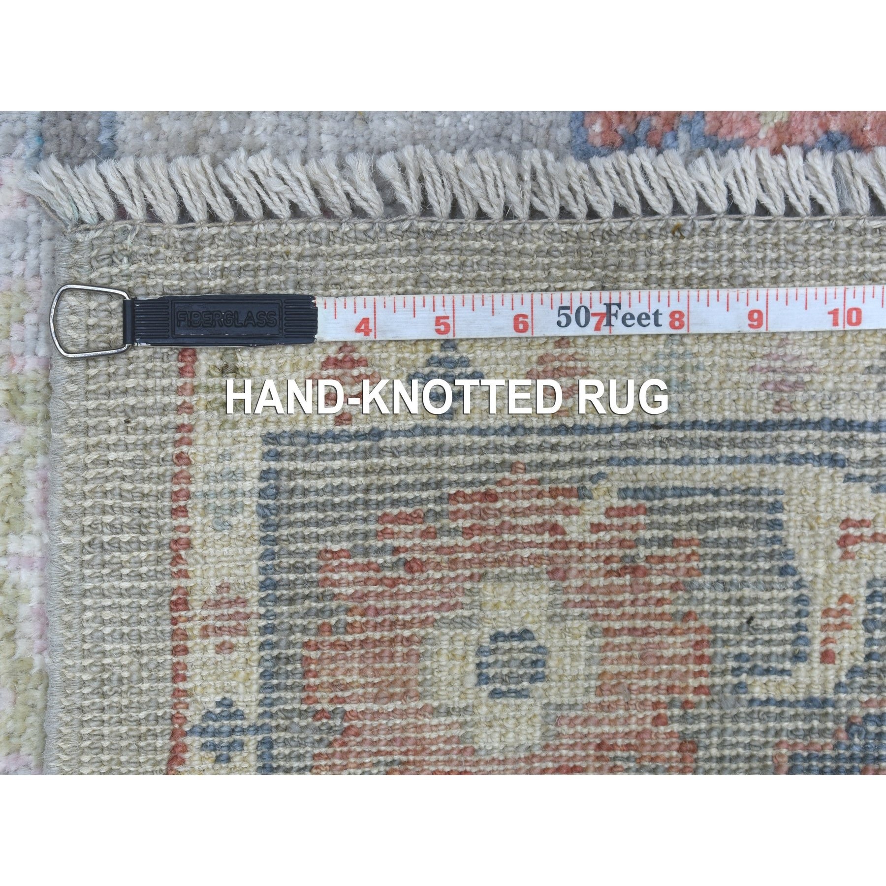 transitional Wool Hand-Knotted Area Rug 3'2