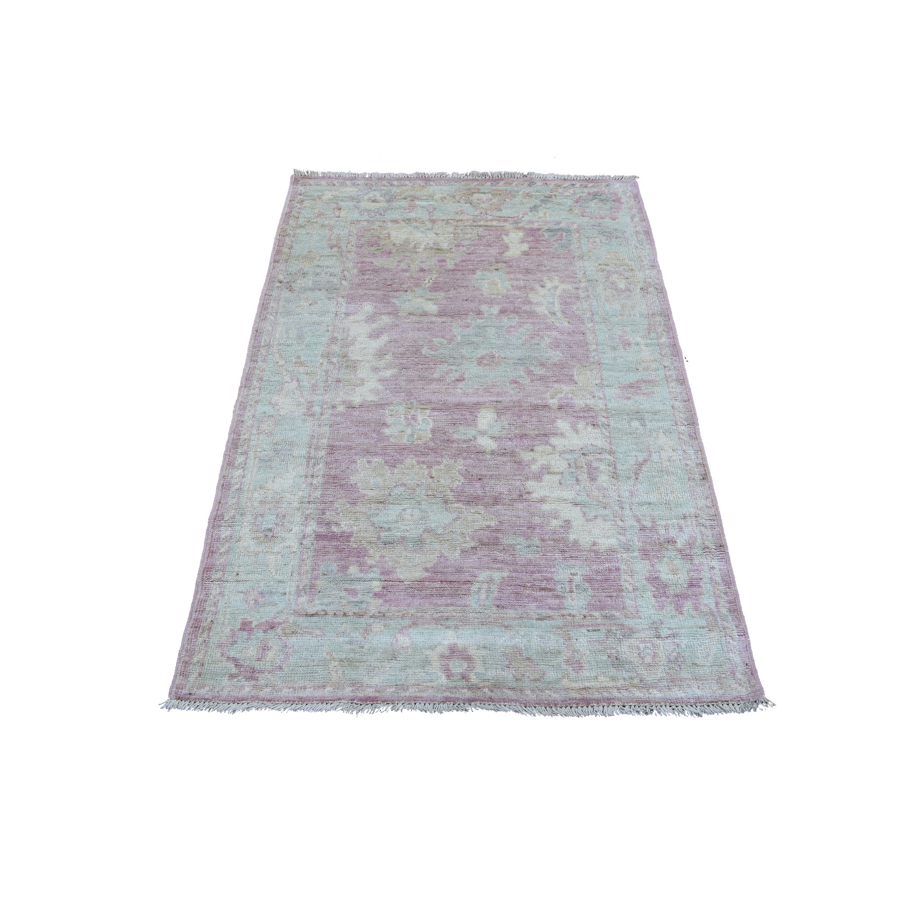 Agra And Turkish Collection Hand Knotted Pink Rug No: 1136638
