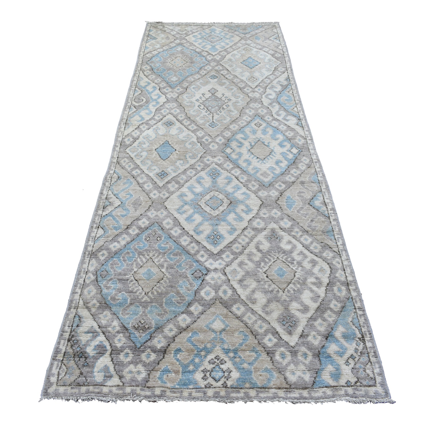 Nomadic And Village Collection Hand Knotted Grey Rug No: 1136664