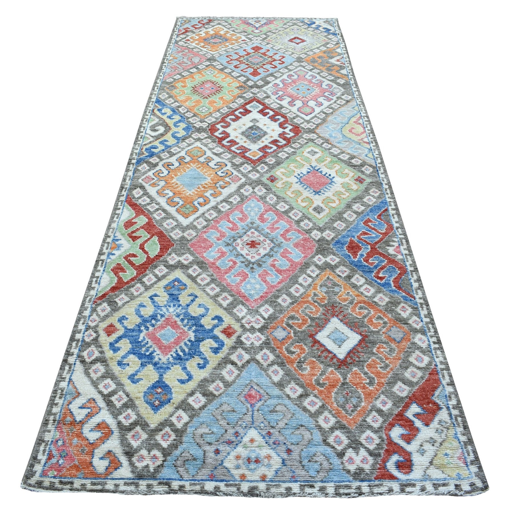 Nomadic And Village Collection Hand Knotted Grey Rug No: 1136670