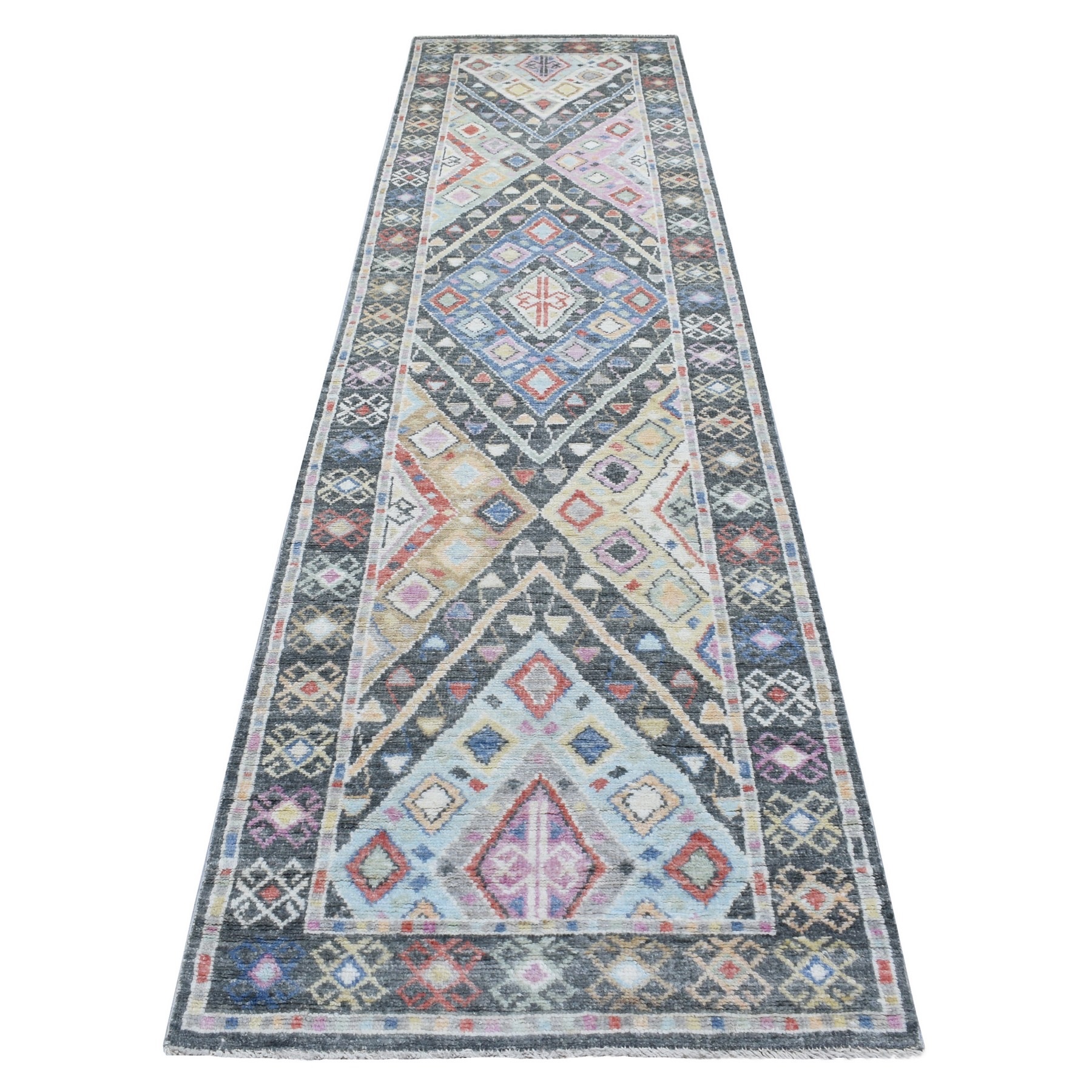 Nomadic And Village Collection Hand Knotted Grey Rug No: 1136680