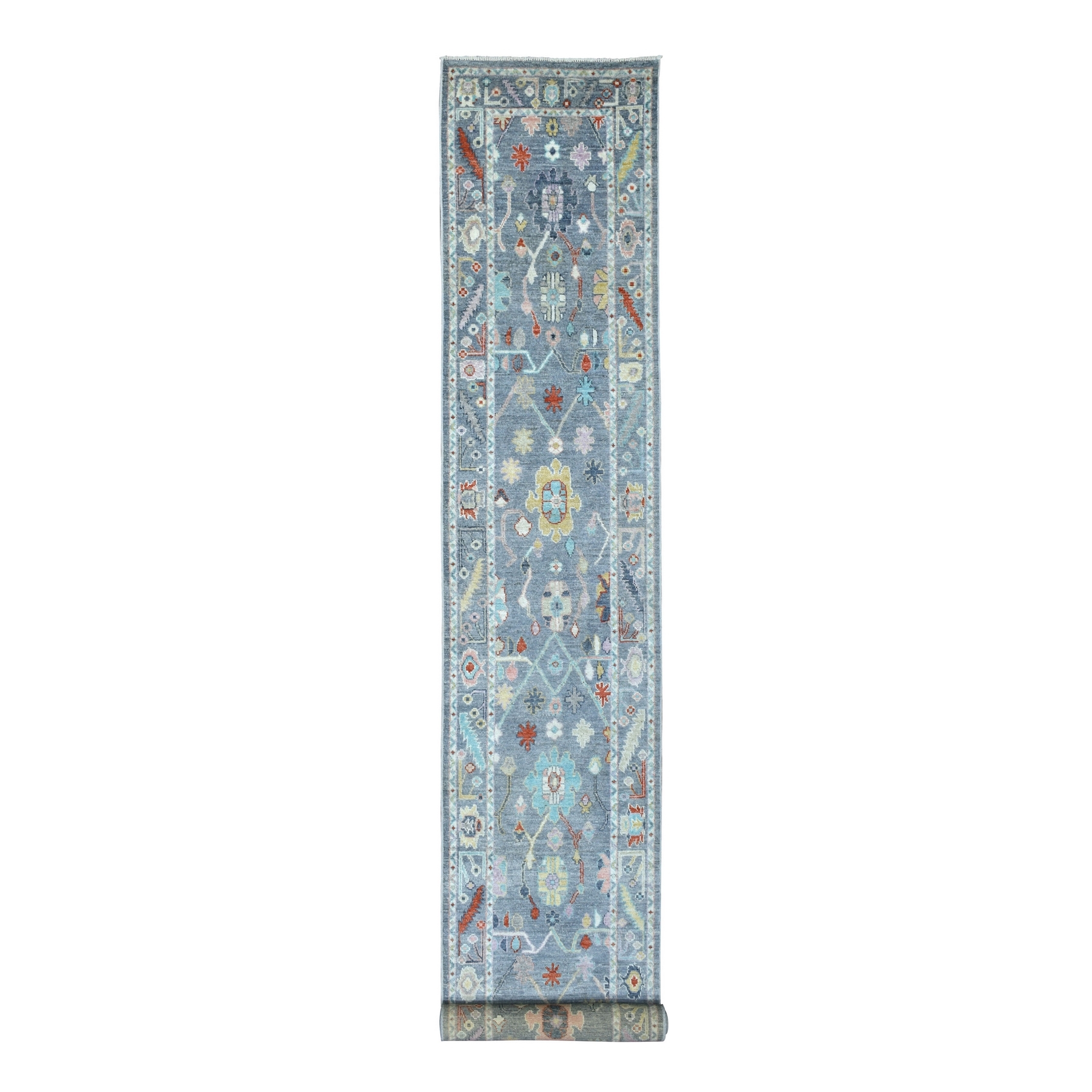 Agra And Turkish Collection Hand Knotted Grey Rug No: 1136784
